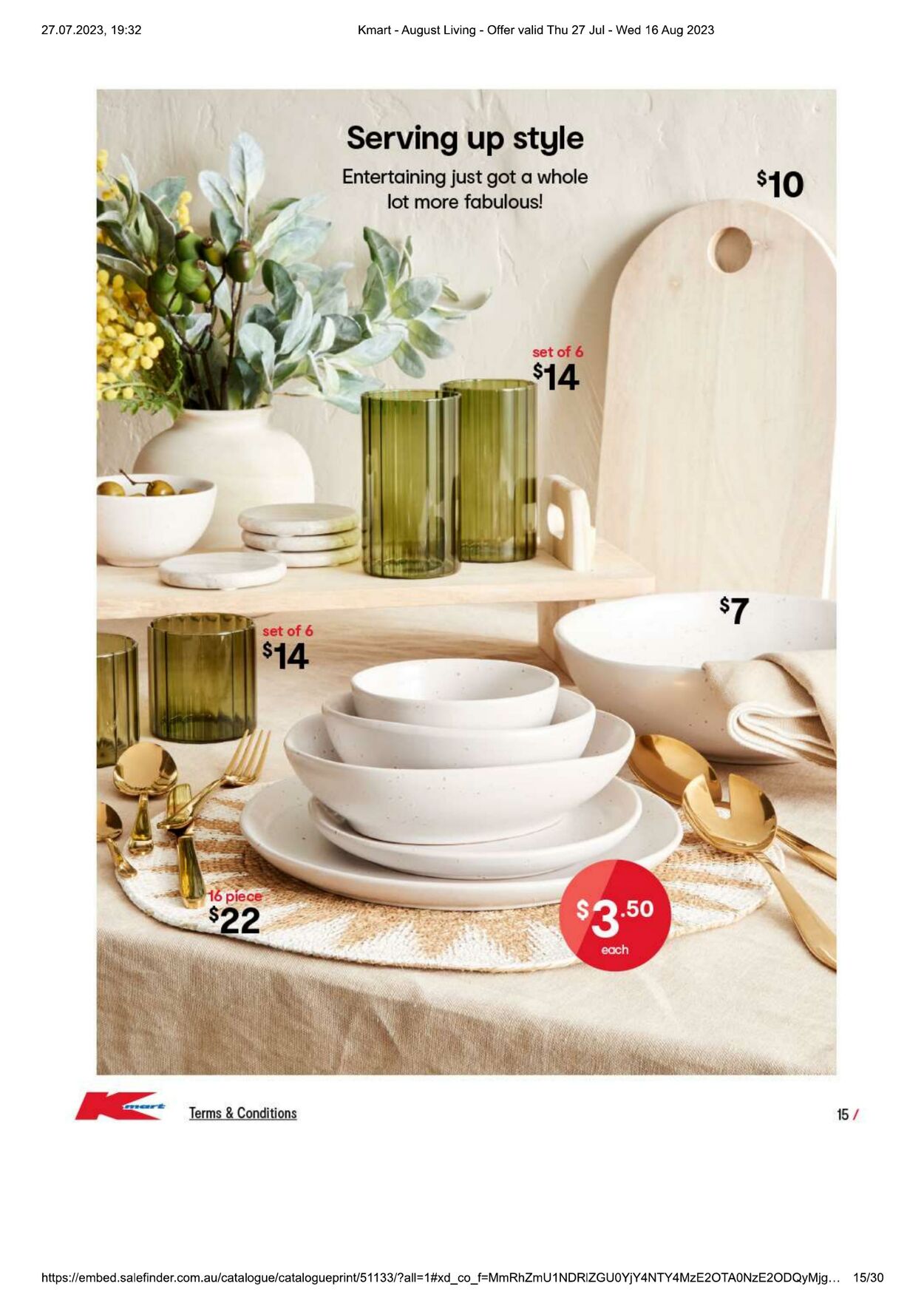 Catalogue Kmart 27.07.2023 - 16.08.2023