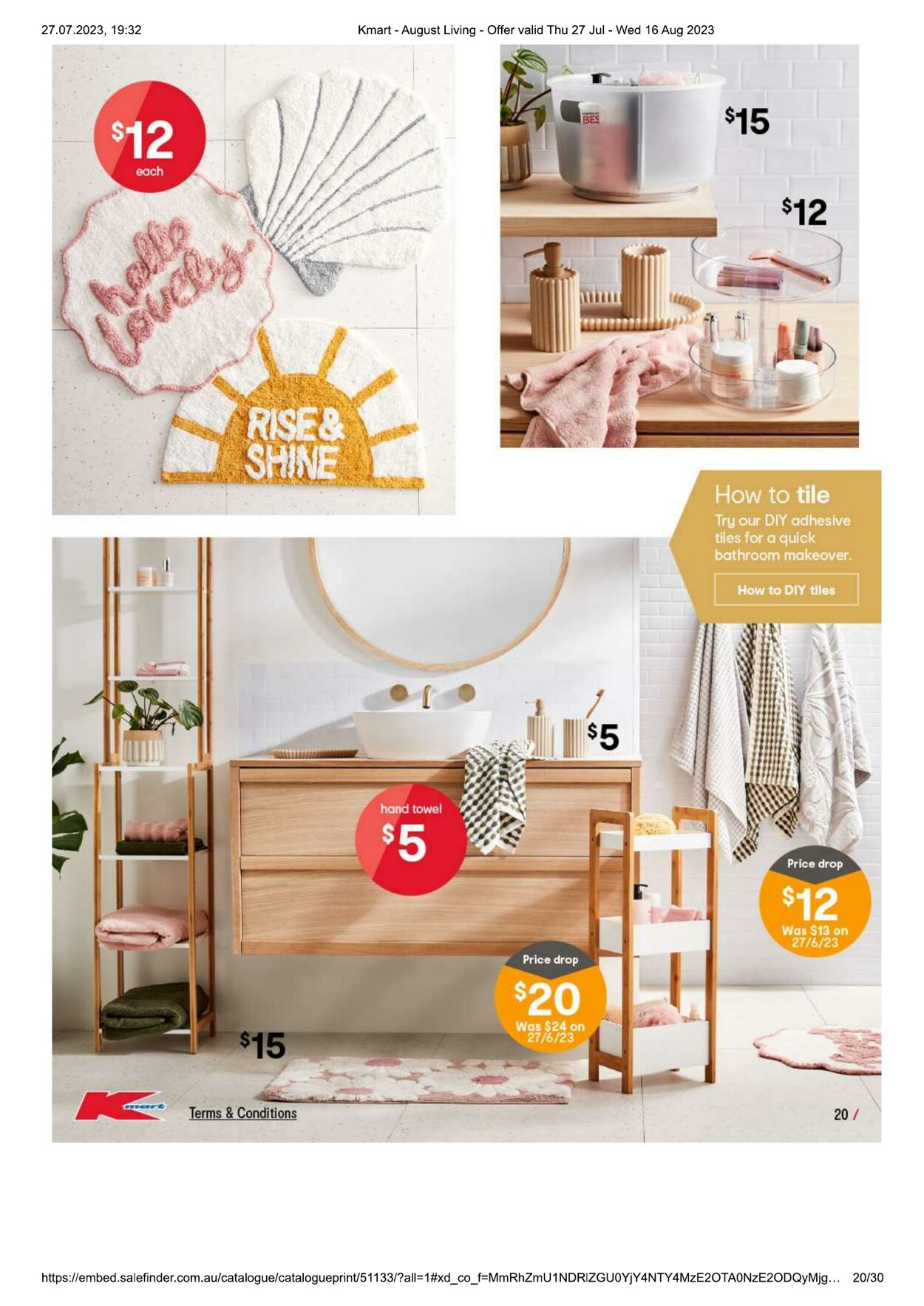 Catalogue Kmart 27.07.2023 - 16.08.2023