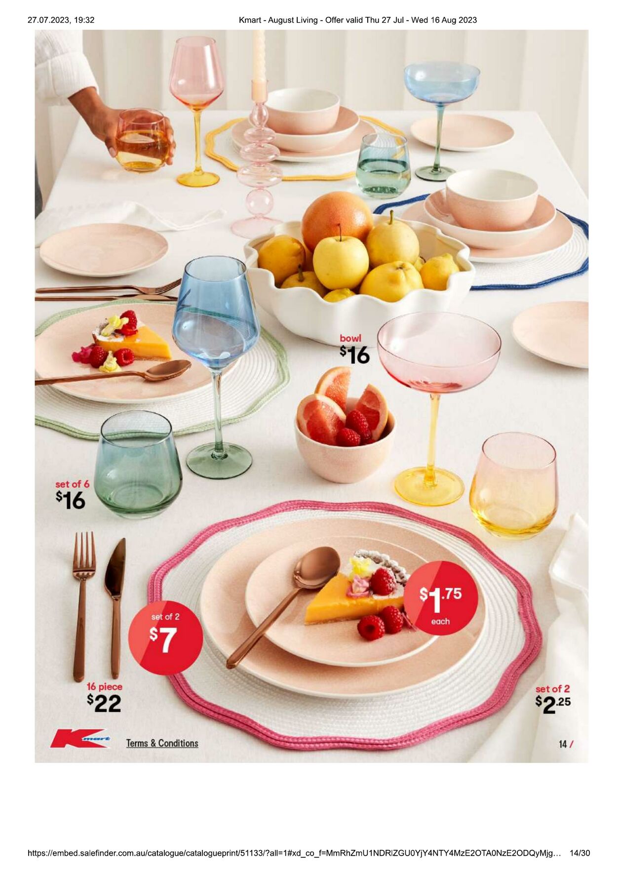 Catalogue Kmart 27.07.2023 - 16.08.2023