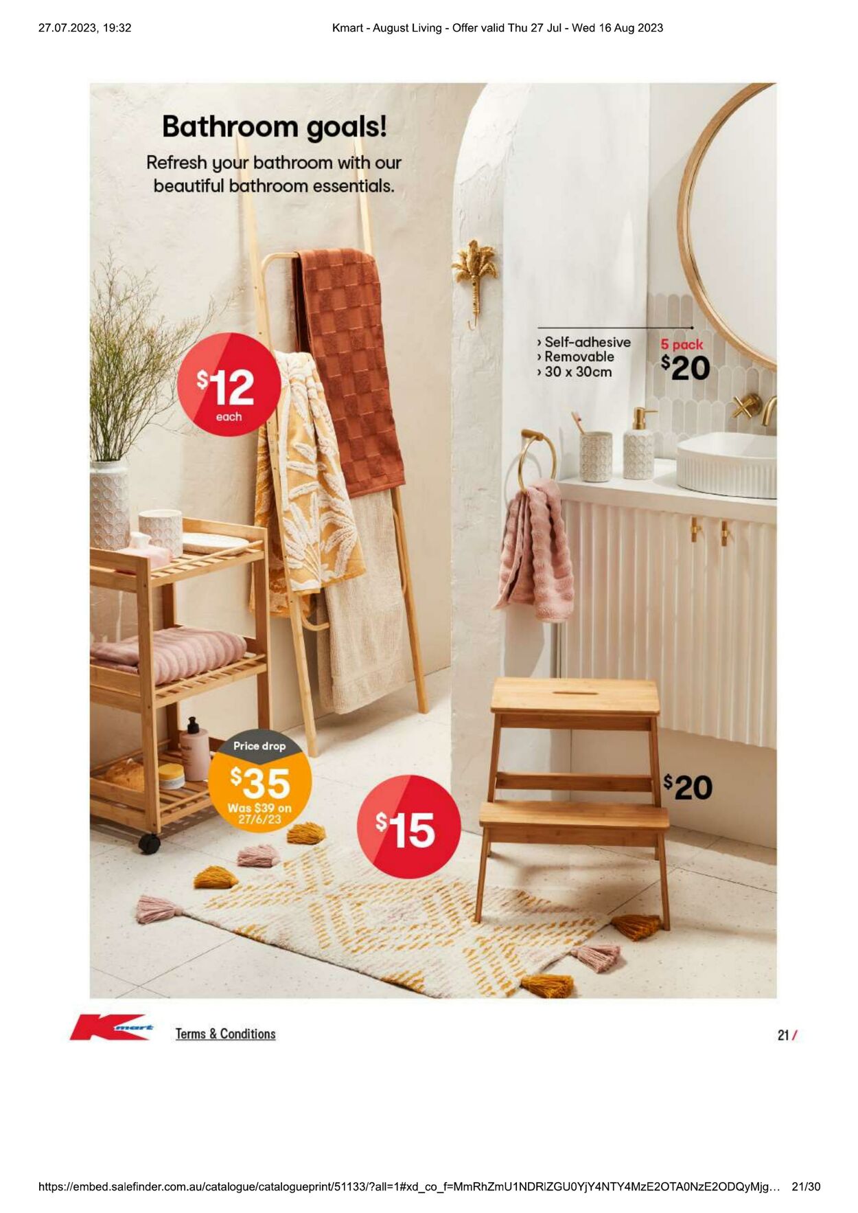 Catalogue Kmart 27.07.2023 - 16.08.2023