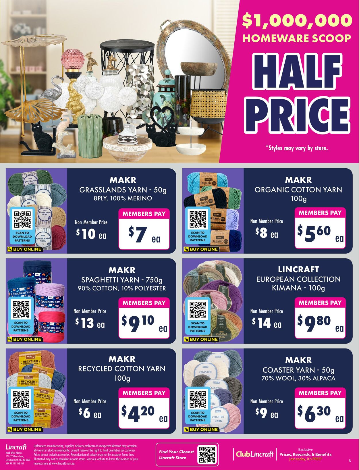 Catalogue Lincraft 10.08.2023 - 27.08.2023