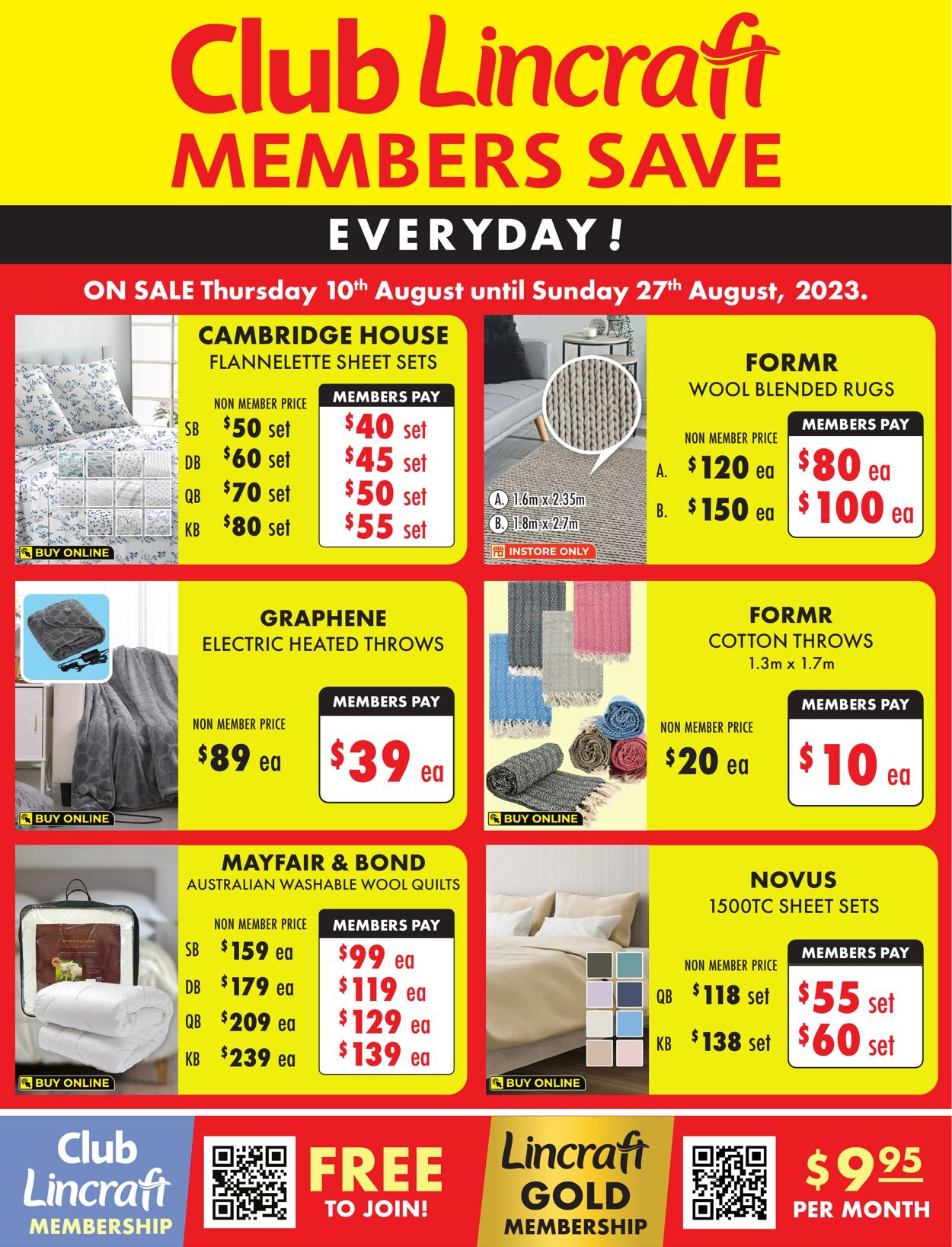 Catalogue Lincraft 10.08.2023 - 27.08.2023