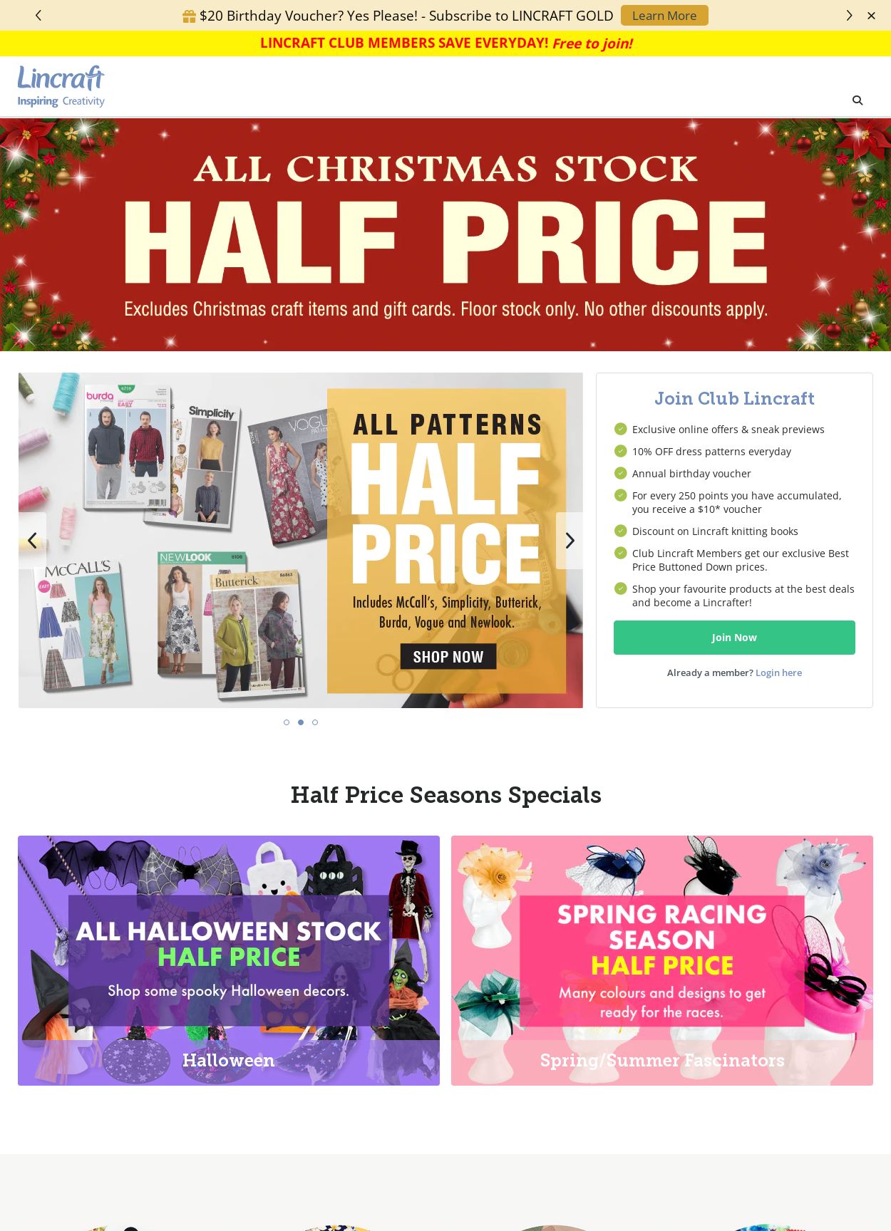 Catalogue Lincraft 30.10.2023 - 08.11.2023