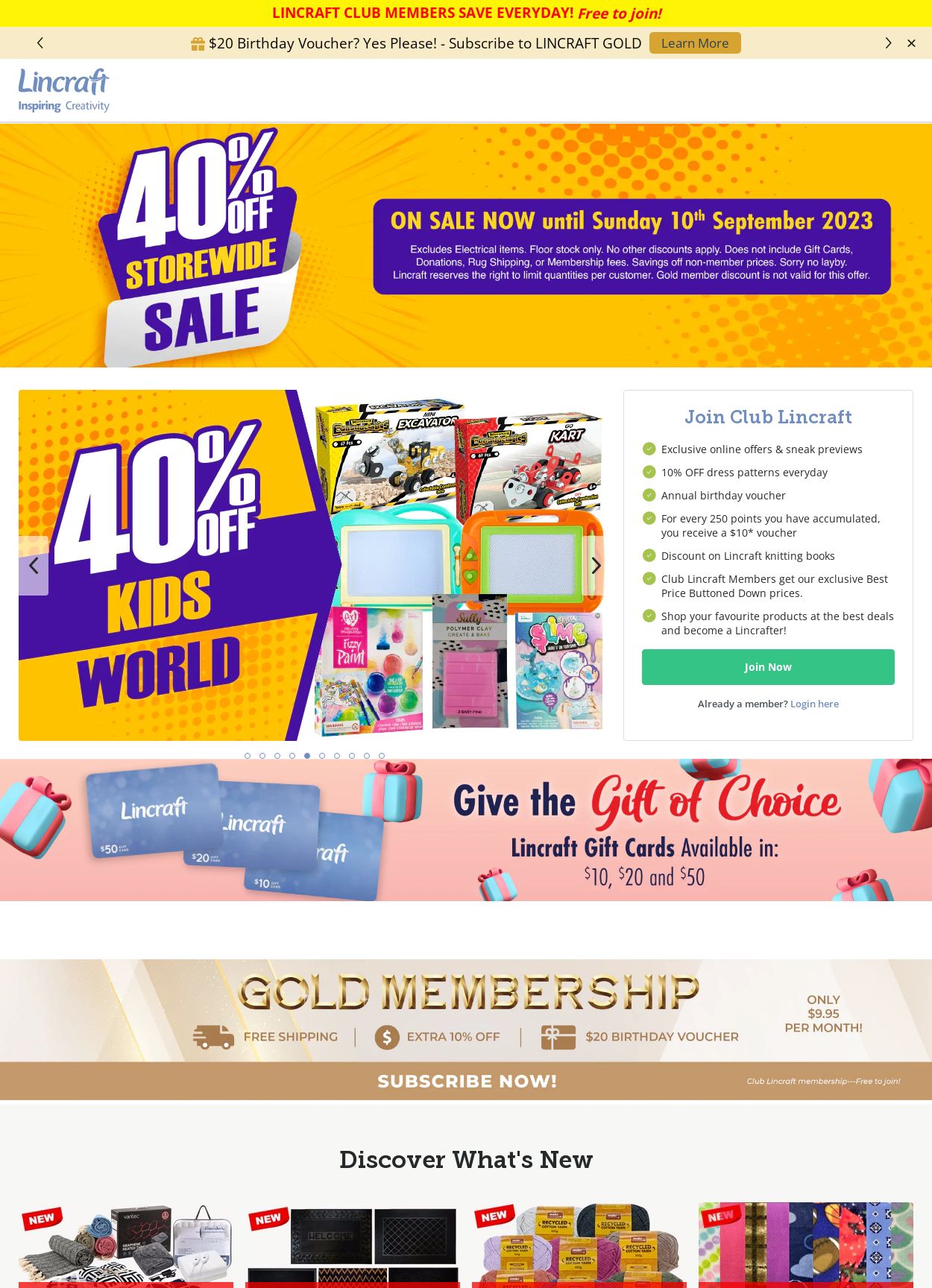 Catalogue Lincraft 04.09.2023 - 13.09.2023