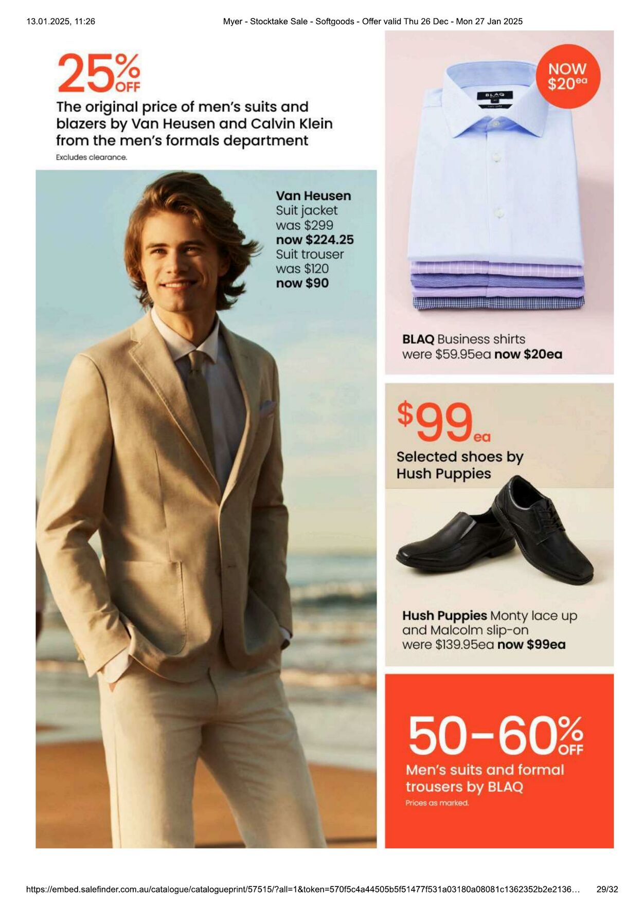 Catalogue Myer 13.01.2025 - 27.01.2025