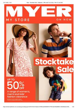 Catalogue Myer 11.09.2024 - 06.10.2024