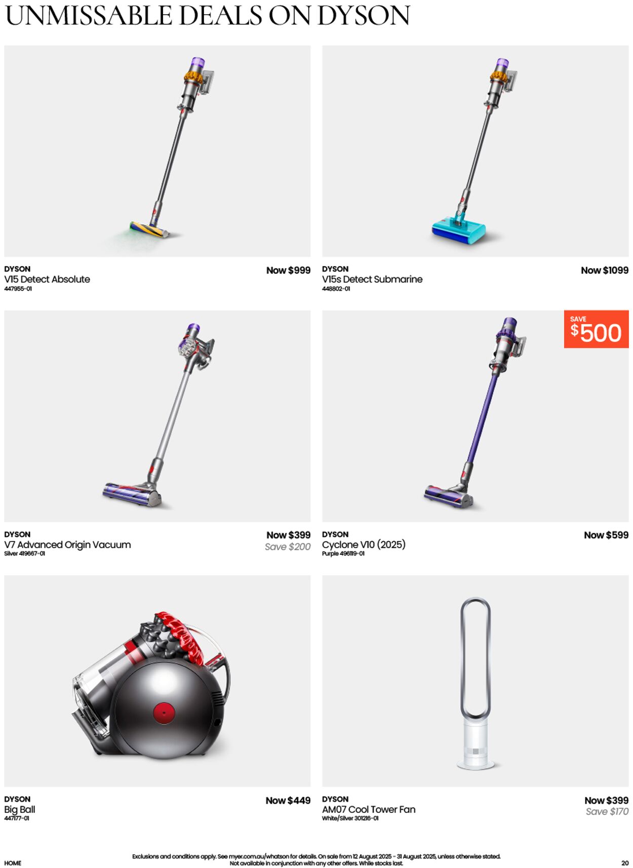 Catalogue Myer 12.08.2025 - 25.07.2026