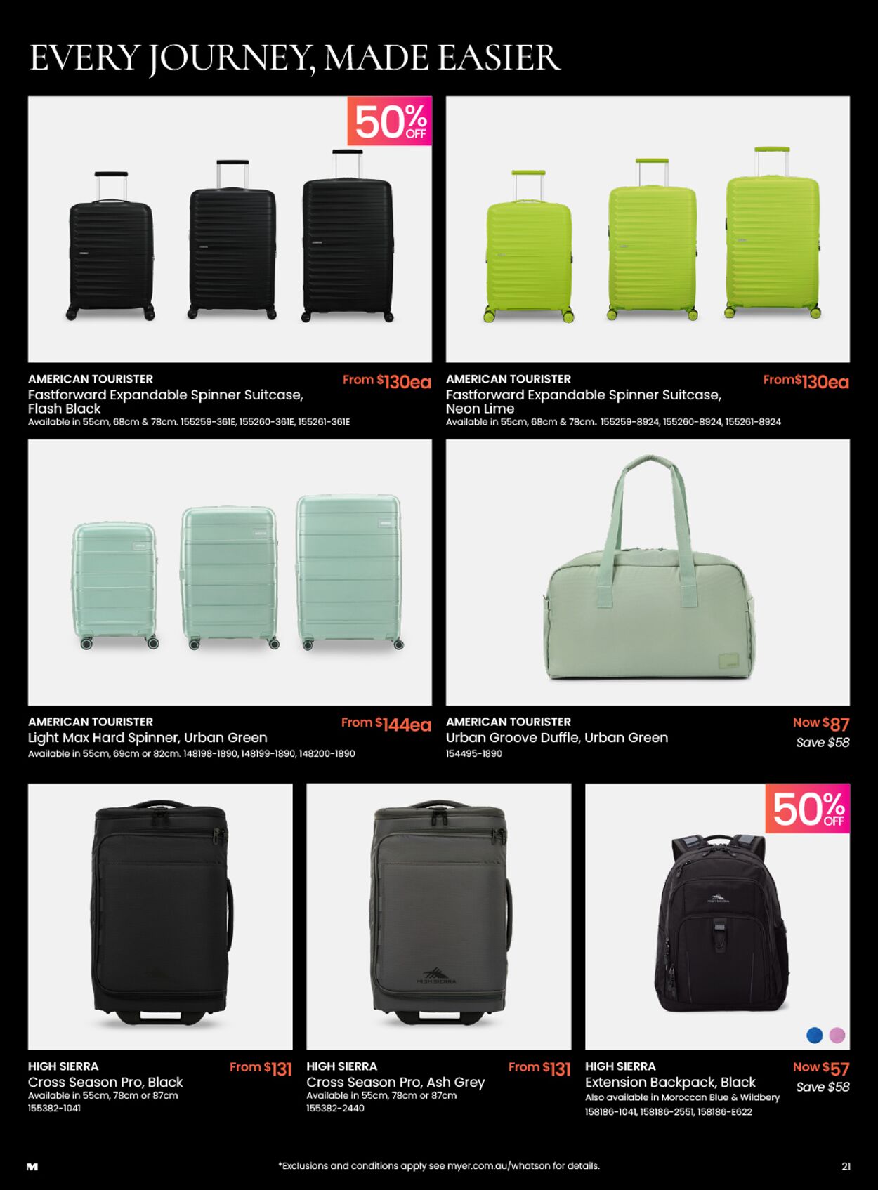 Catalogue Myer 17.11.2025 - 25.07.2026