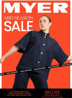 Catalogue Myer 11.02.2025 - 25.07.2026