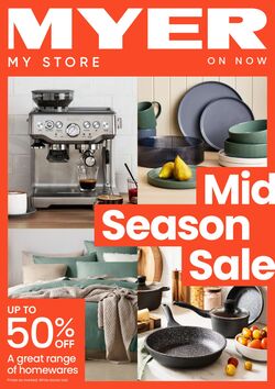 Catalogue Myer 16.08.2024 - 25.08.2024