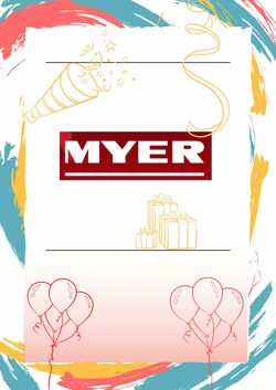 Catalogue Myer 15.05.2023 - 13.06.2023