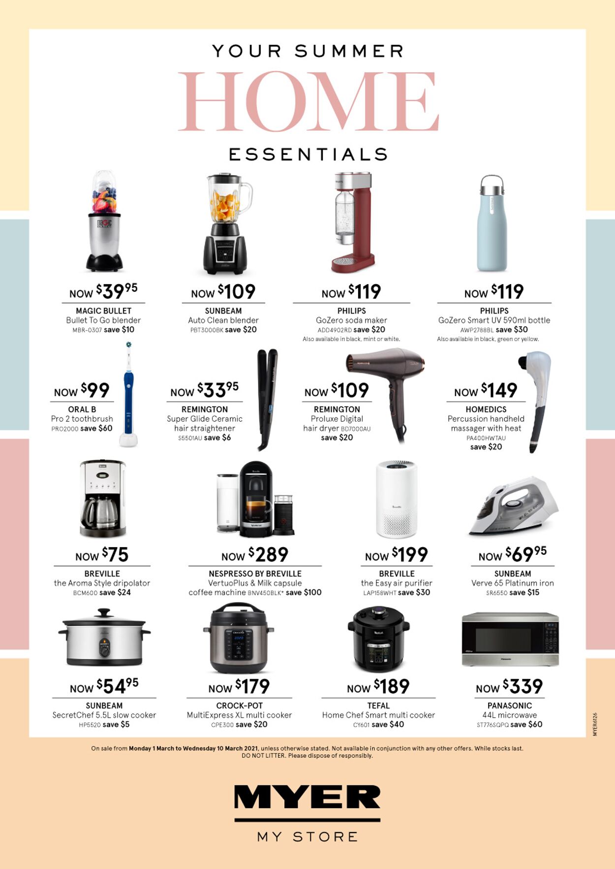 Catalogue Myer - MYER 1 Mar, 2021 - 10 Mar, 2021