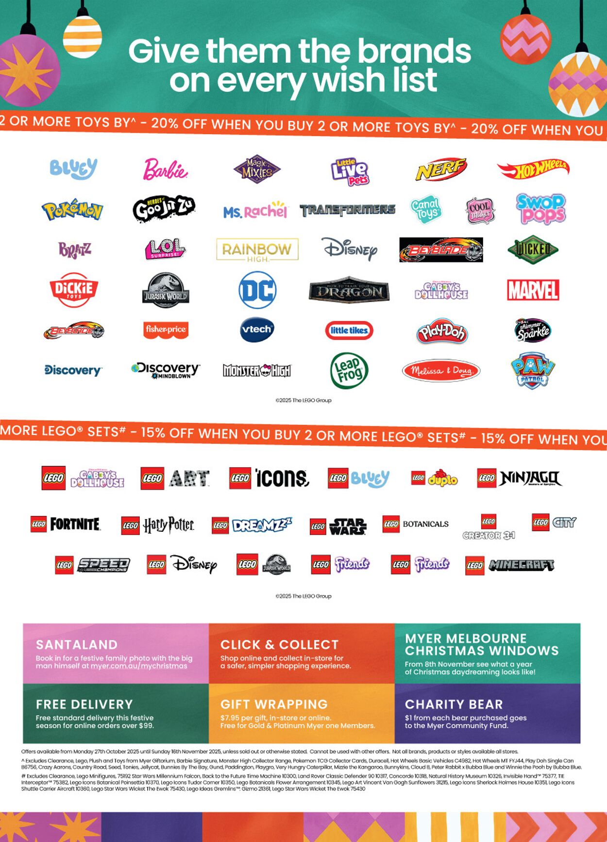 Catalogue Myer 27.10.2025 - 25.07.2026