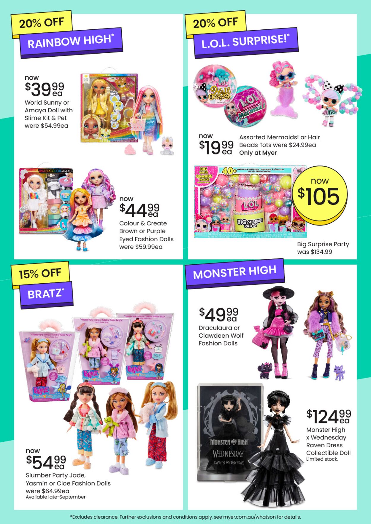 Catalogue Myer 16.09.2024 - 06.10.2024