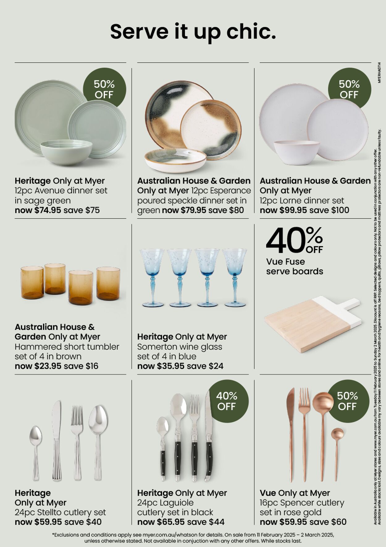 Catalogue Myer 11.02.2025 - 25.07.2026