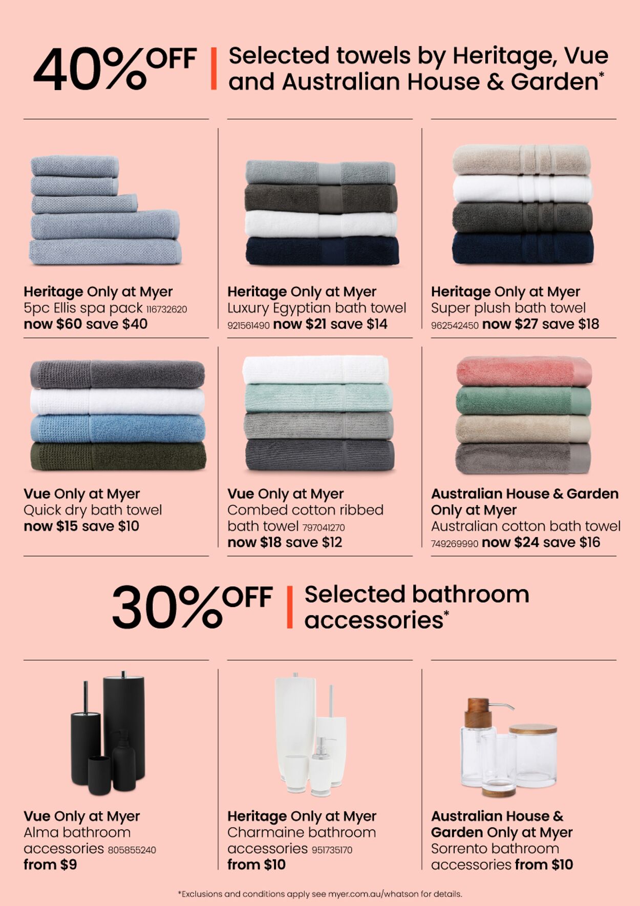 Catalogue Myer 23.10.2023 - 05.11.2023