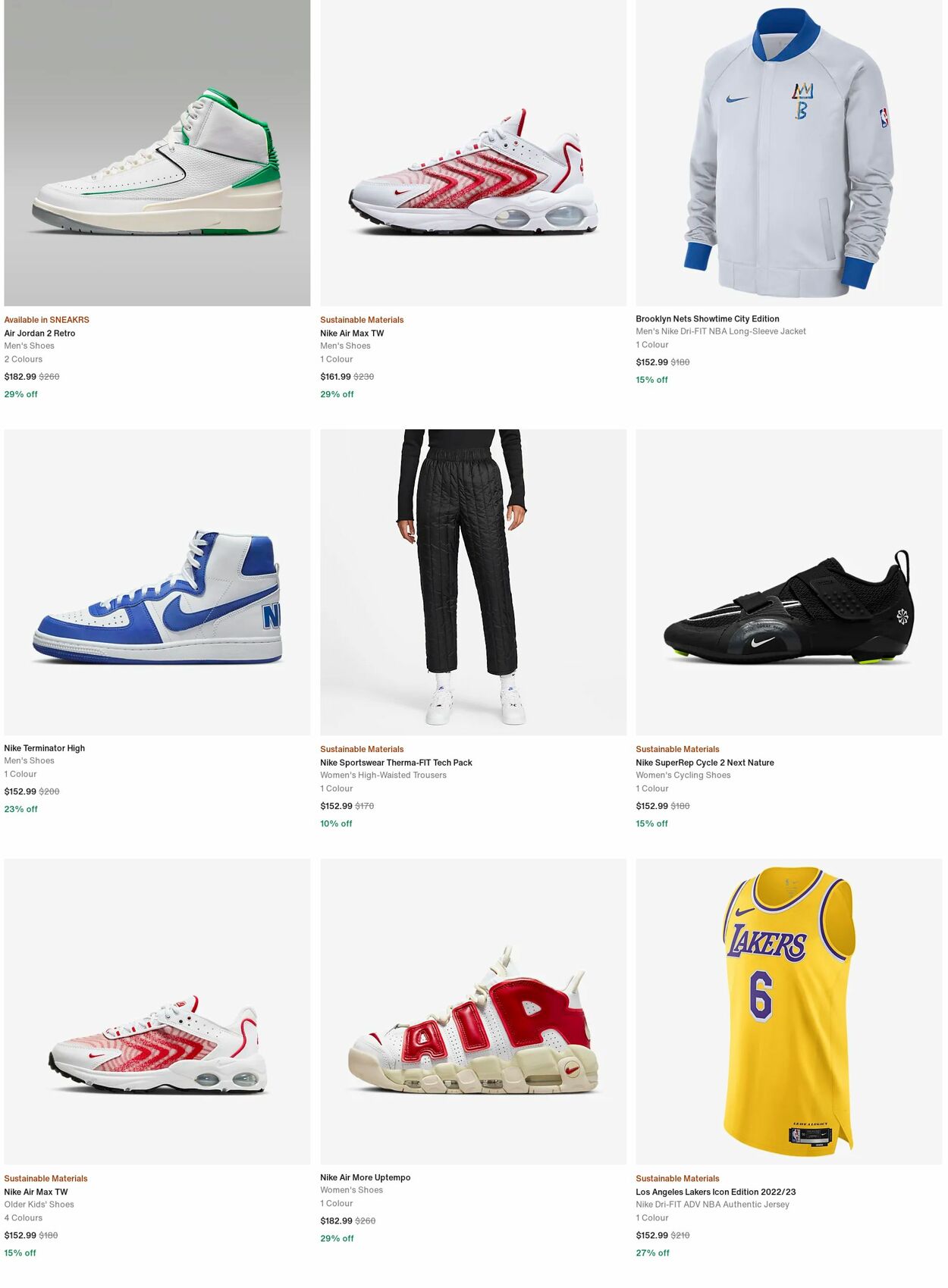 Catalogue Nike 13.11.2023 - 22.11.2023