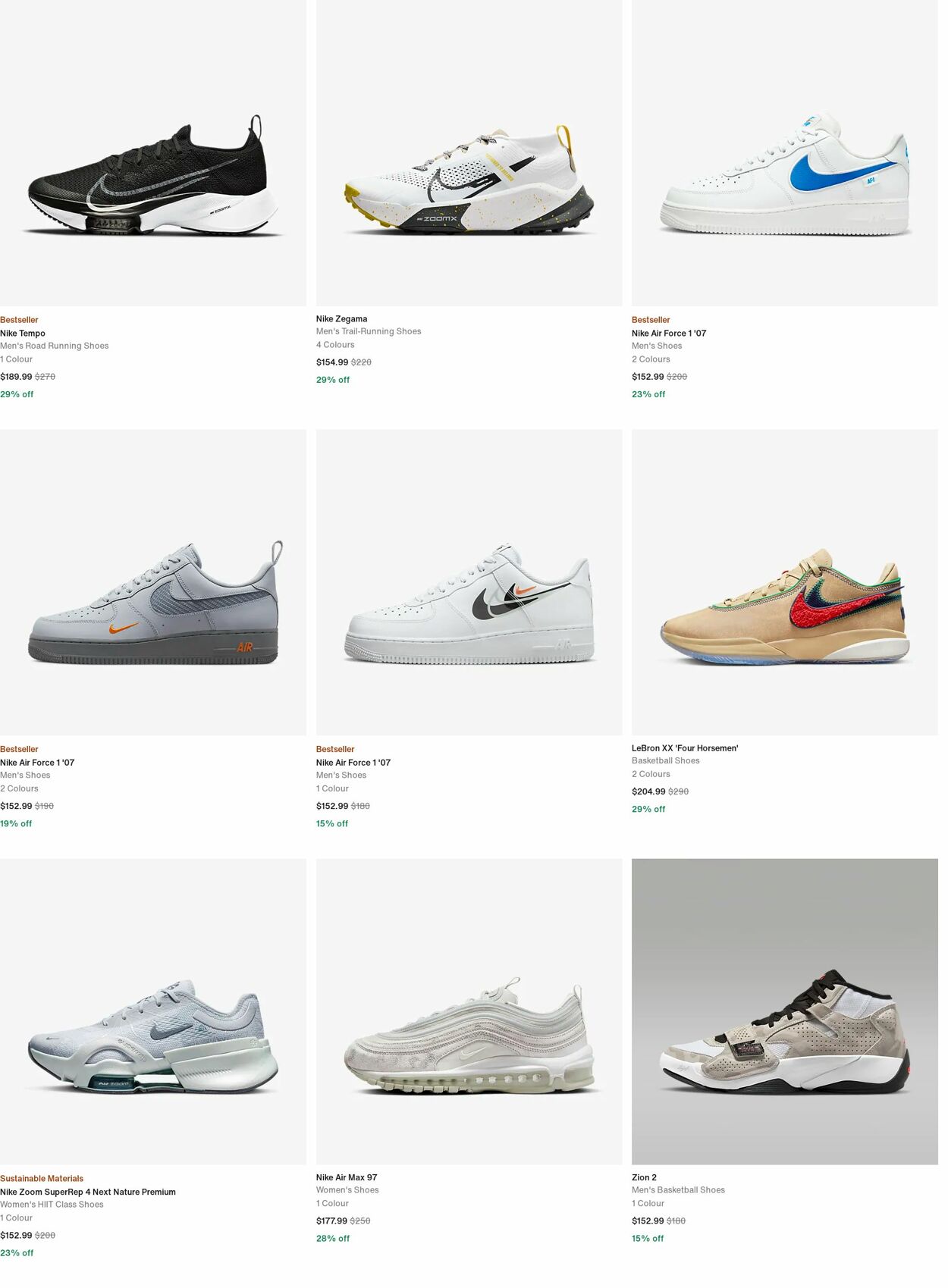 Catalogue Nike 02.10.2023 - 31.10.2023