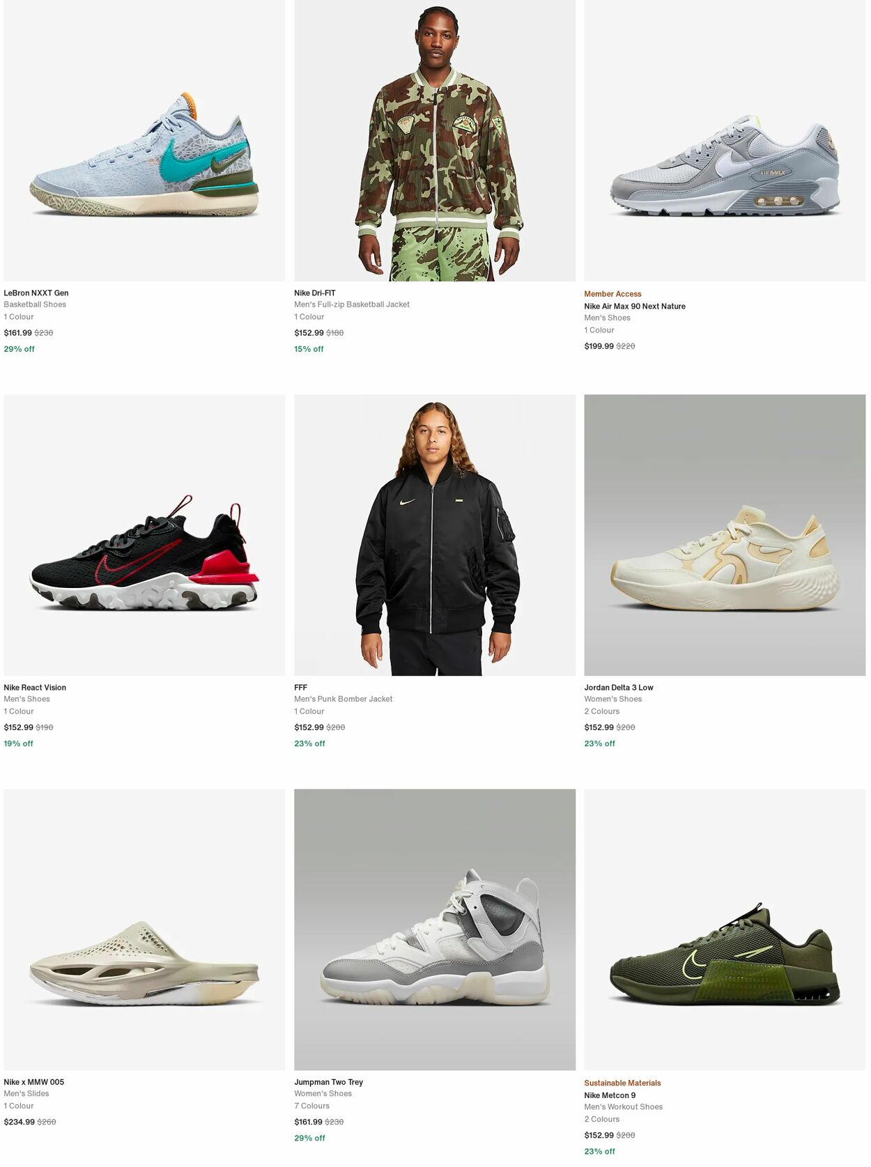 Catalogue Nike 02.10.2023 - 31.10.2023