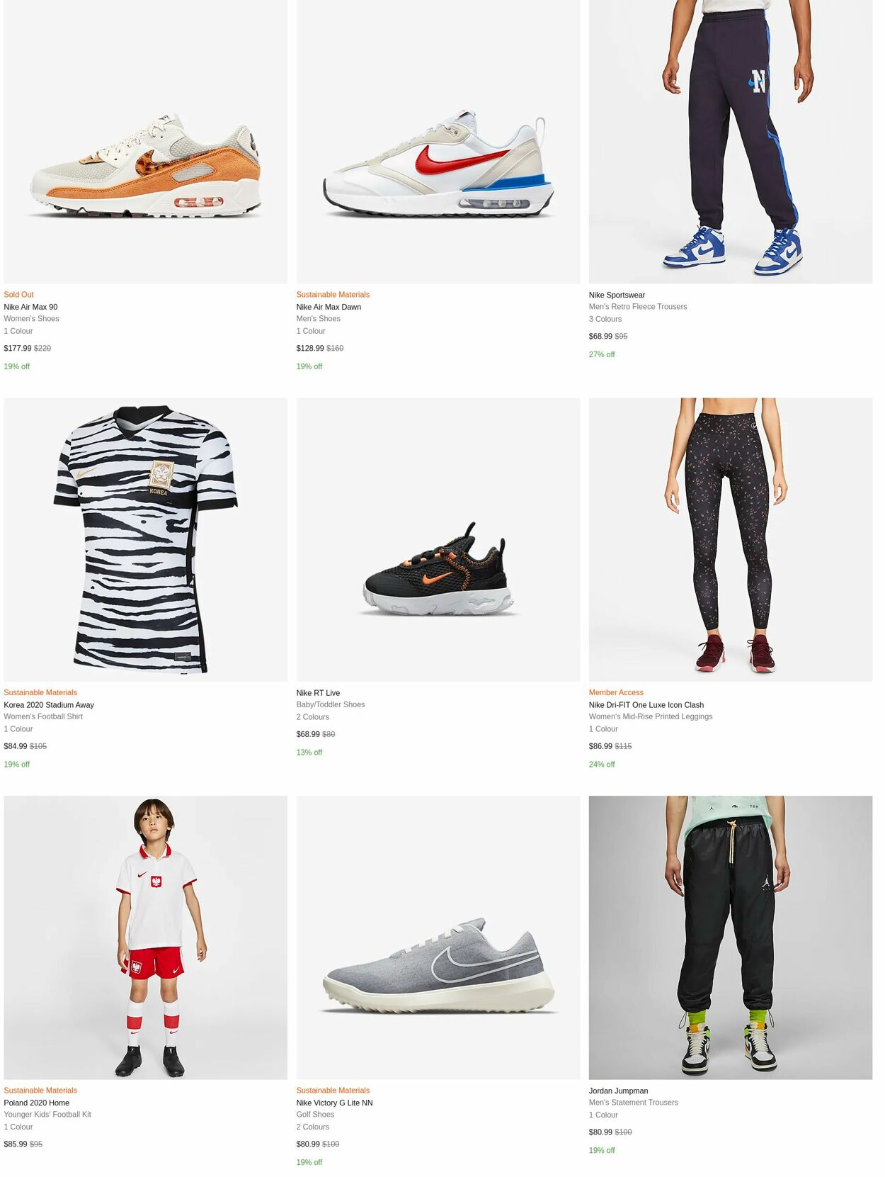 Catalogue Nike 01.08.2022 - 07.08.2022