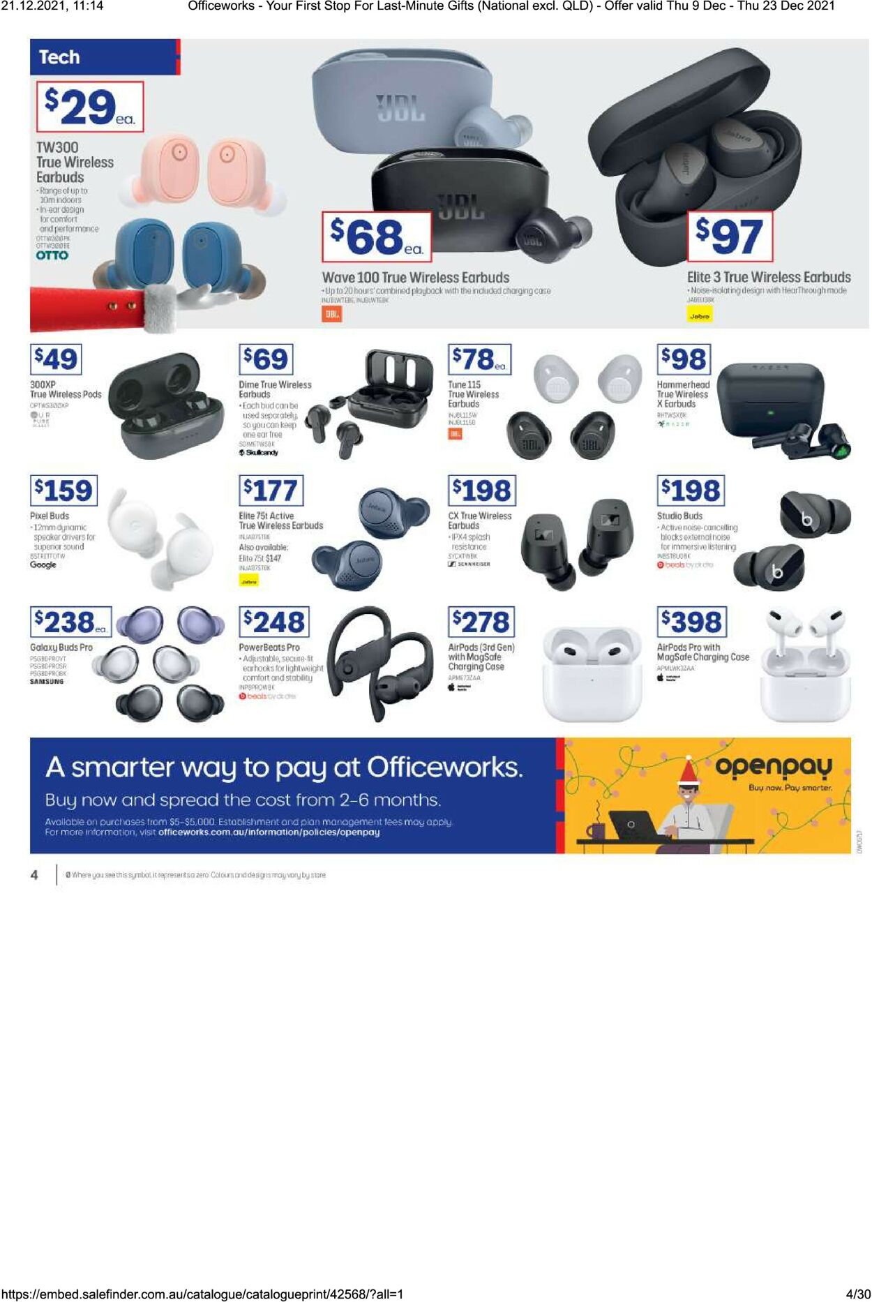 Catalogue Officeworks 09.12.2021 - 24.12.2021