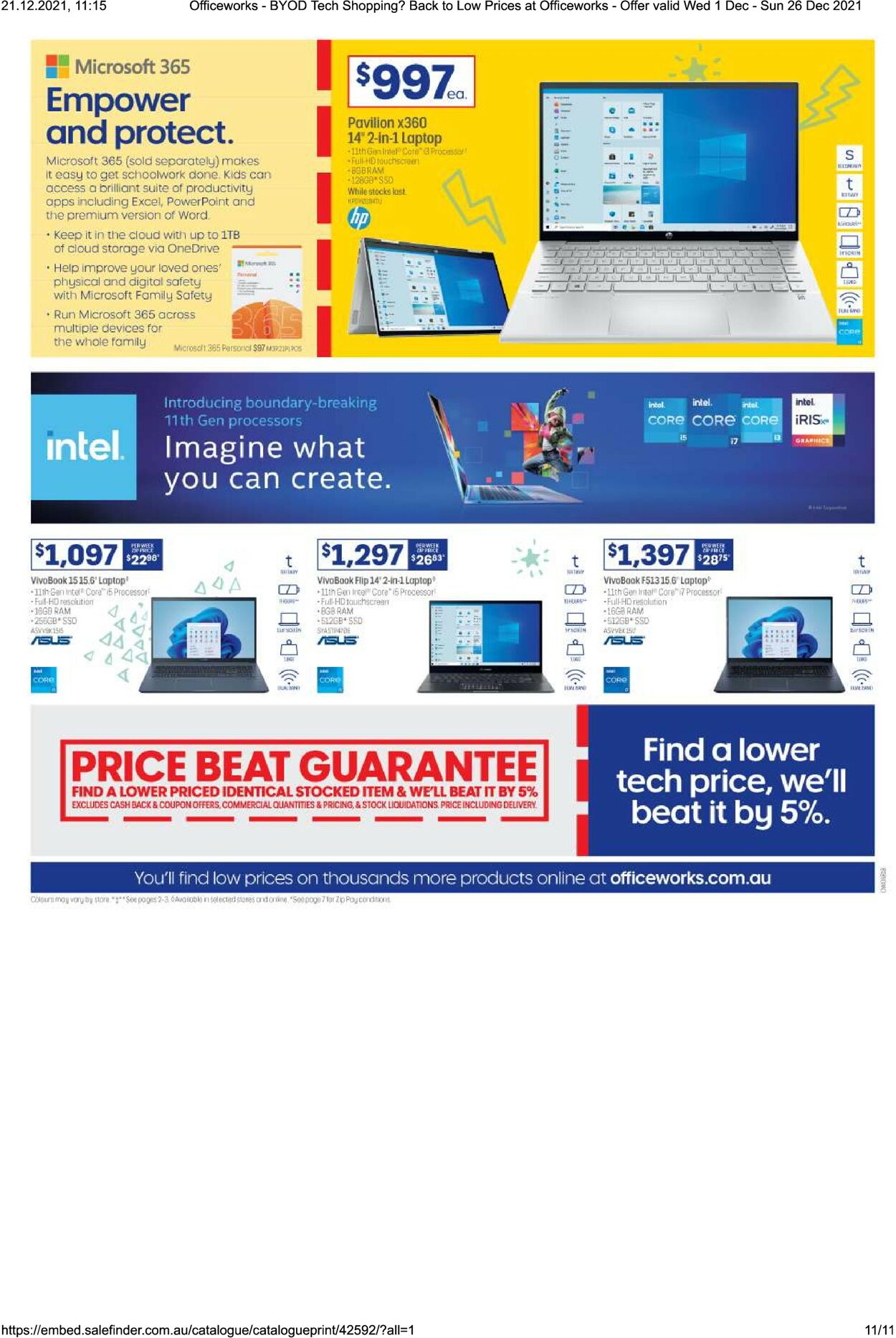 Catalogue Officeworks 01.12.2021 - 26.12.2021