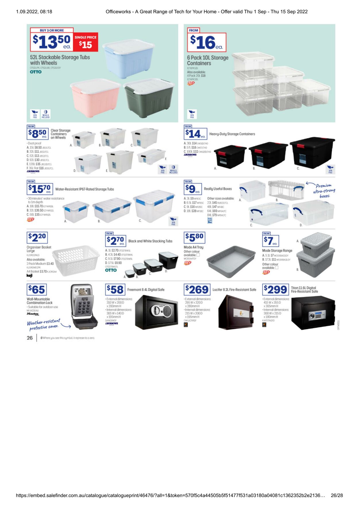 Catalogue Officeworks 01.09.2022 - 15.09.2022