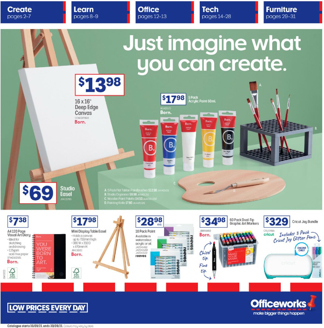 Catalogue Officeworks 16.09.2021 - 30.09.2021