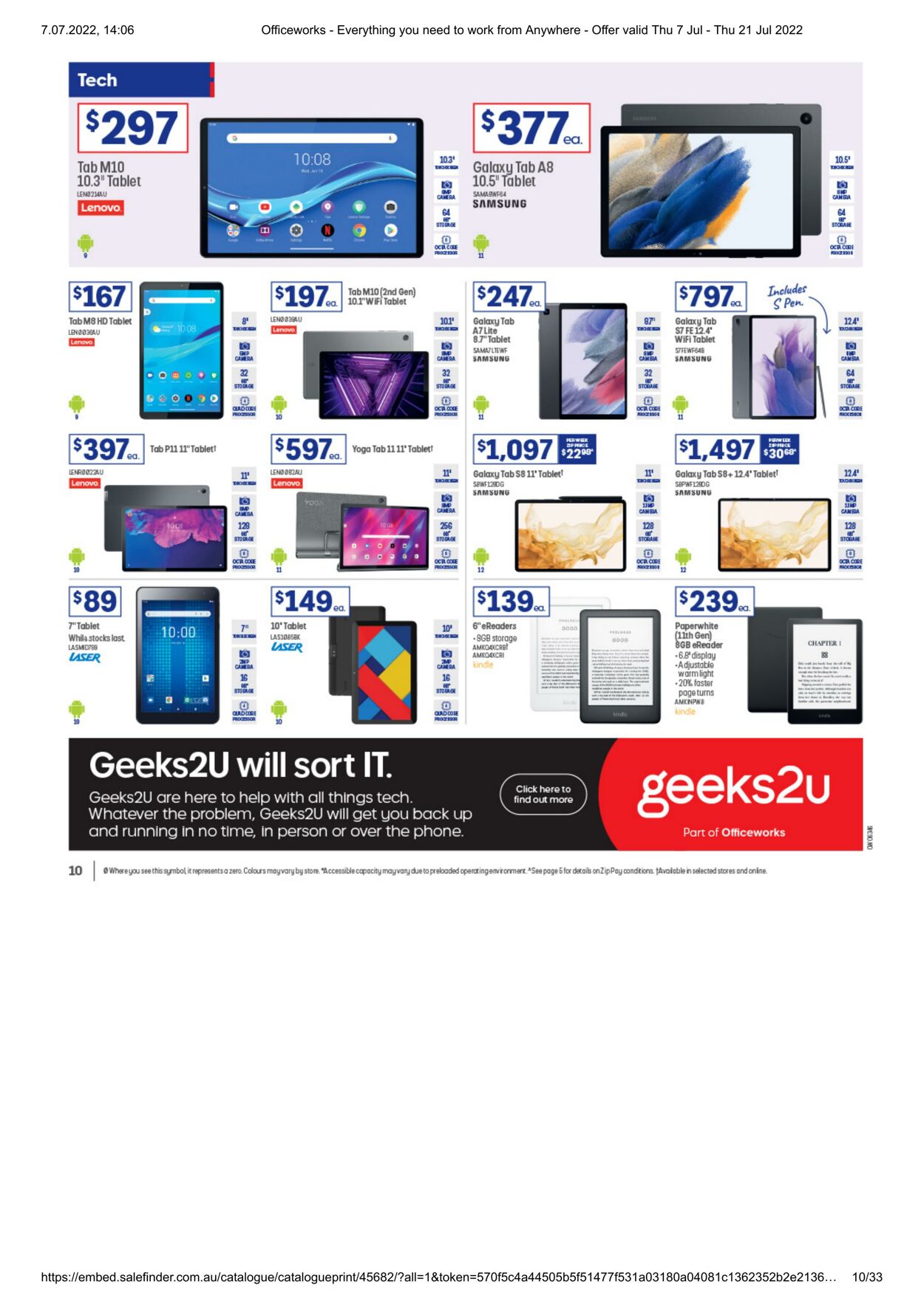 Catalogue Officeworks 07.07.2022 - 21.07.2022