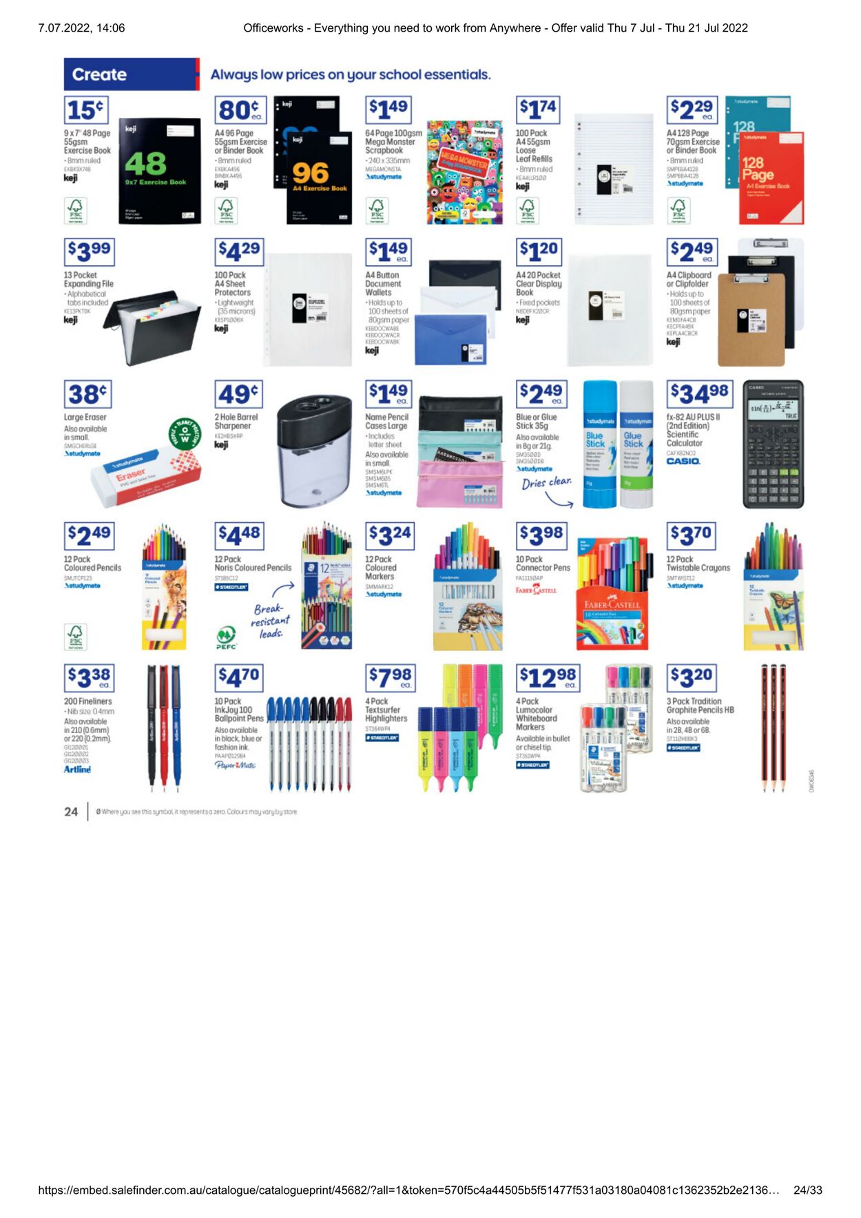 Catalogue Officeworks 07.07.2022 - 21.07.2022