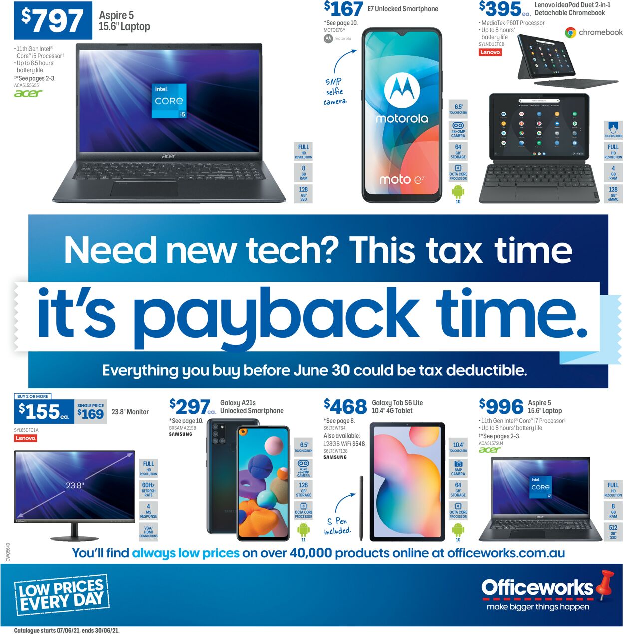 Catalogue Officeworks 07.06.2021 - 30.06.2021