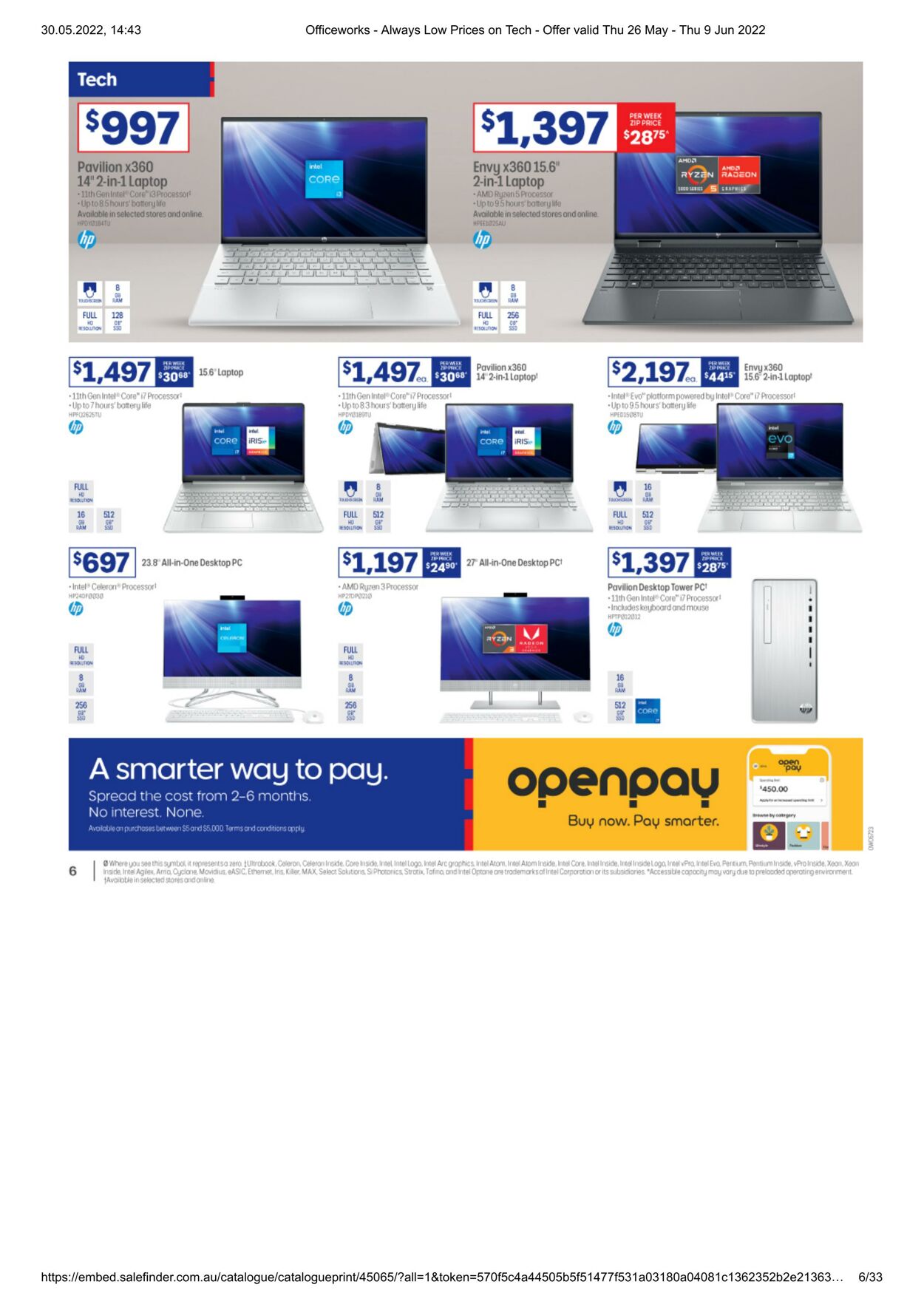 Catalogue Officeworks 26.05.2022 - 09.06.2022