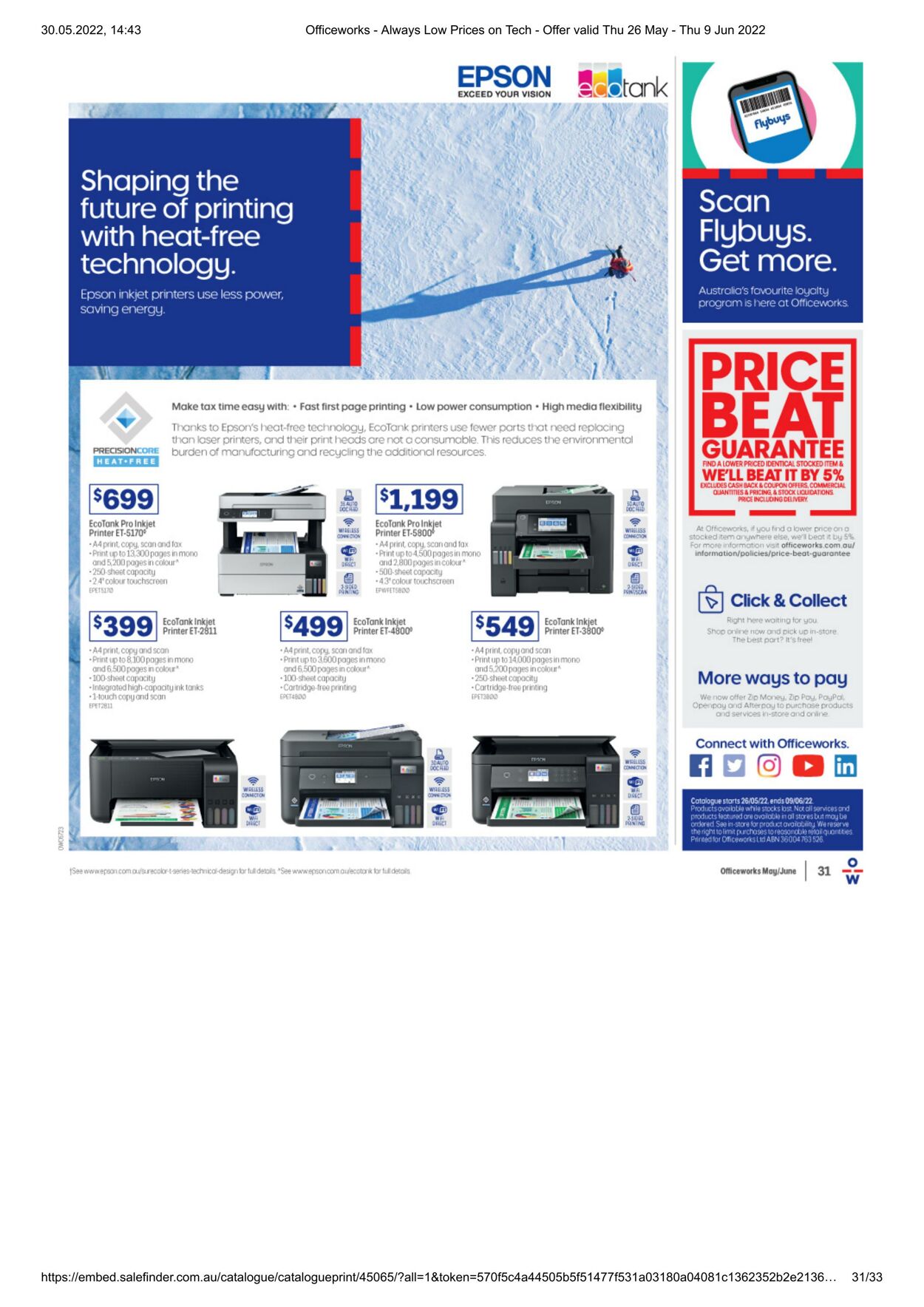 Catalogue Officeworks 26.05.2022 - 09.06.2022