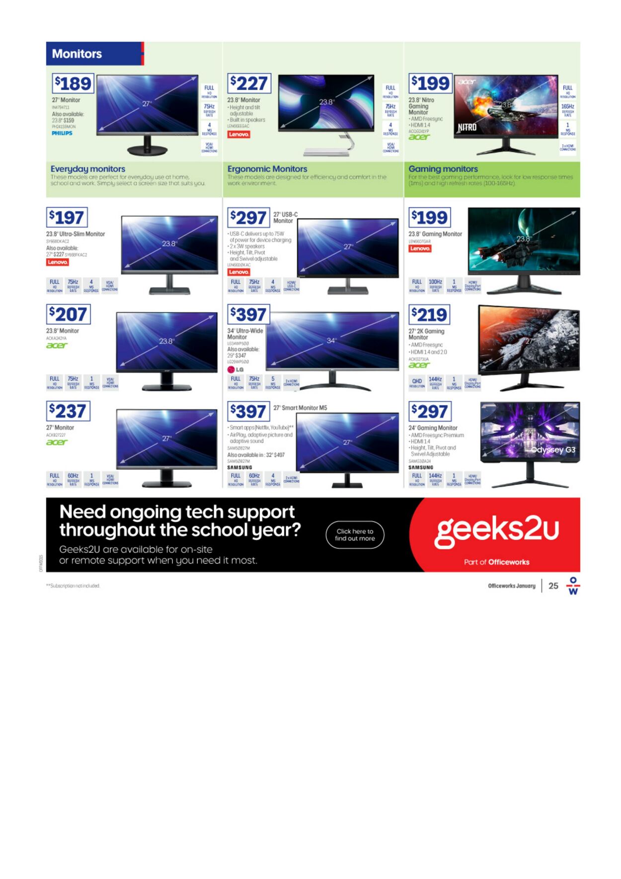 Catalogue Officeworks 25.12.2022 - 04.01.2023