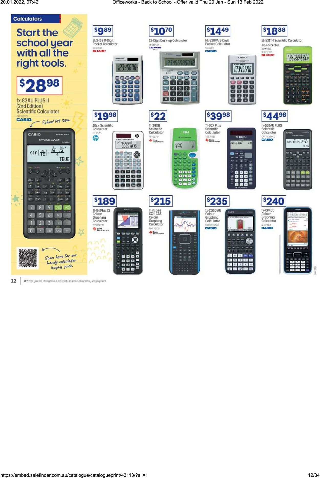 Catalogue Officeworks 20.01.2022 - 13.02.2022