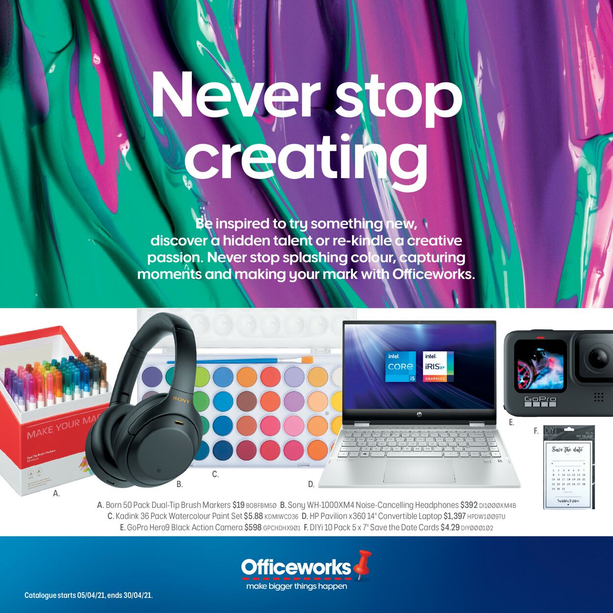 Catalogue Officeworks 04.04.2021 - 30.04.2021