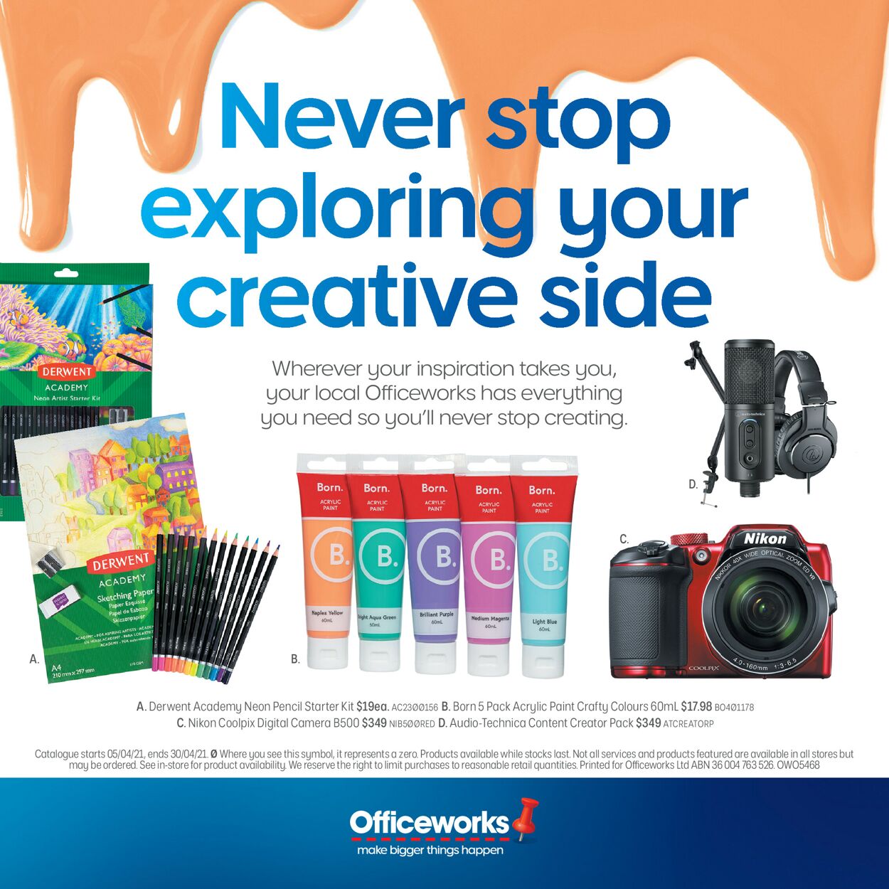Catalogue Officeworks 04.04.2021 - 30.04.2021