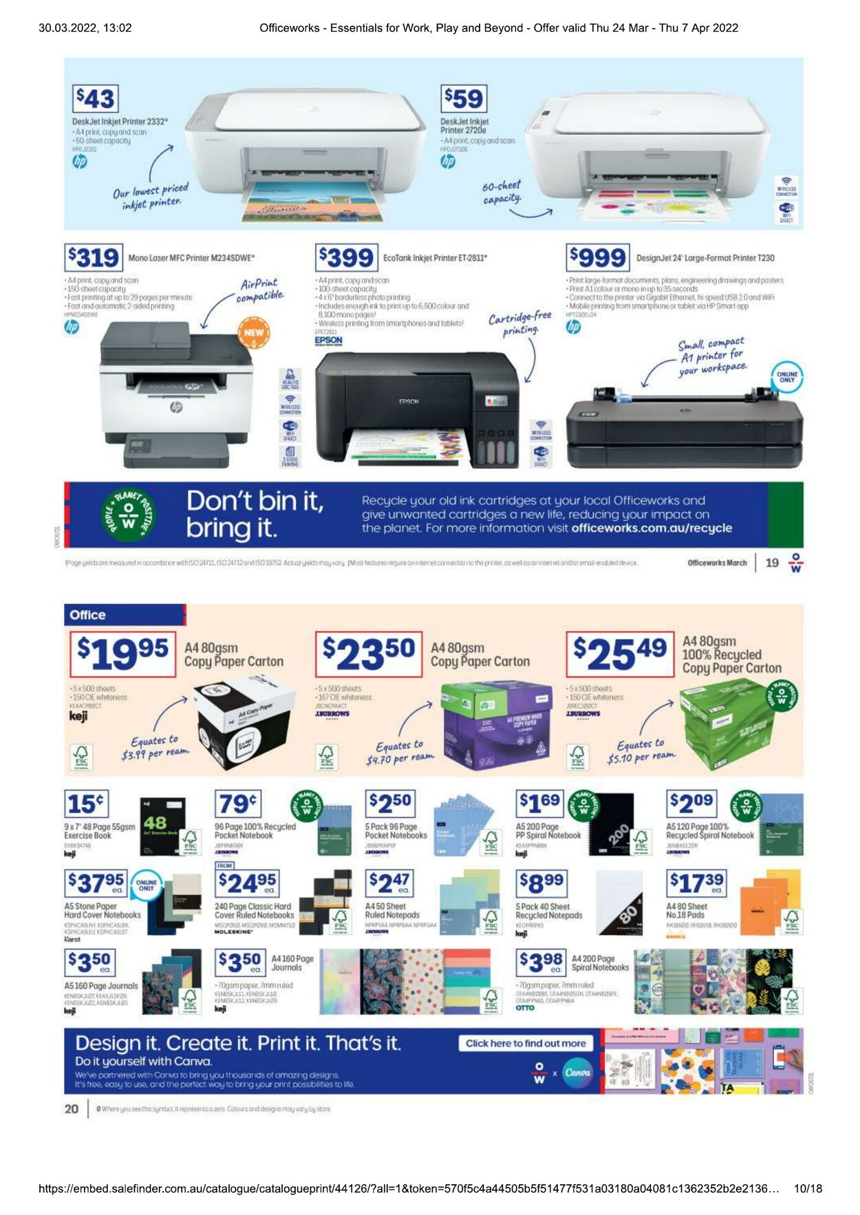 Catalogue Officeworks 24.03.2022 - 07.04.2022