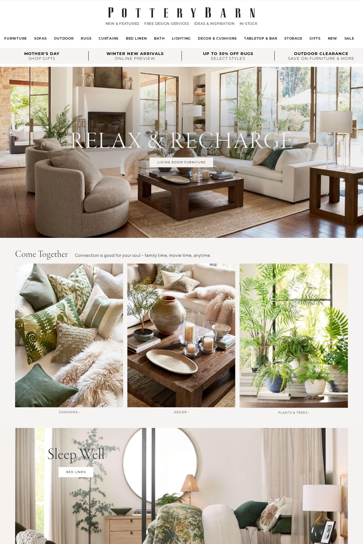 Pottery Barn Promotional catalogues