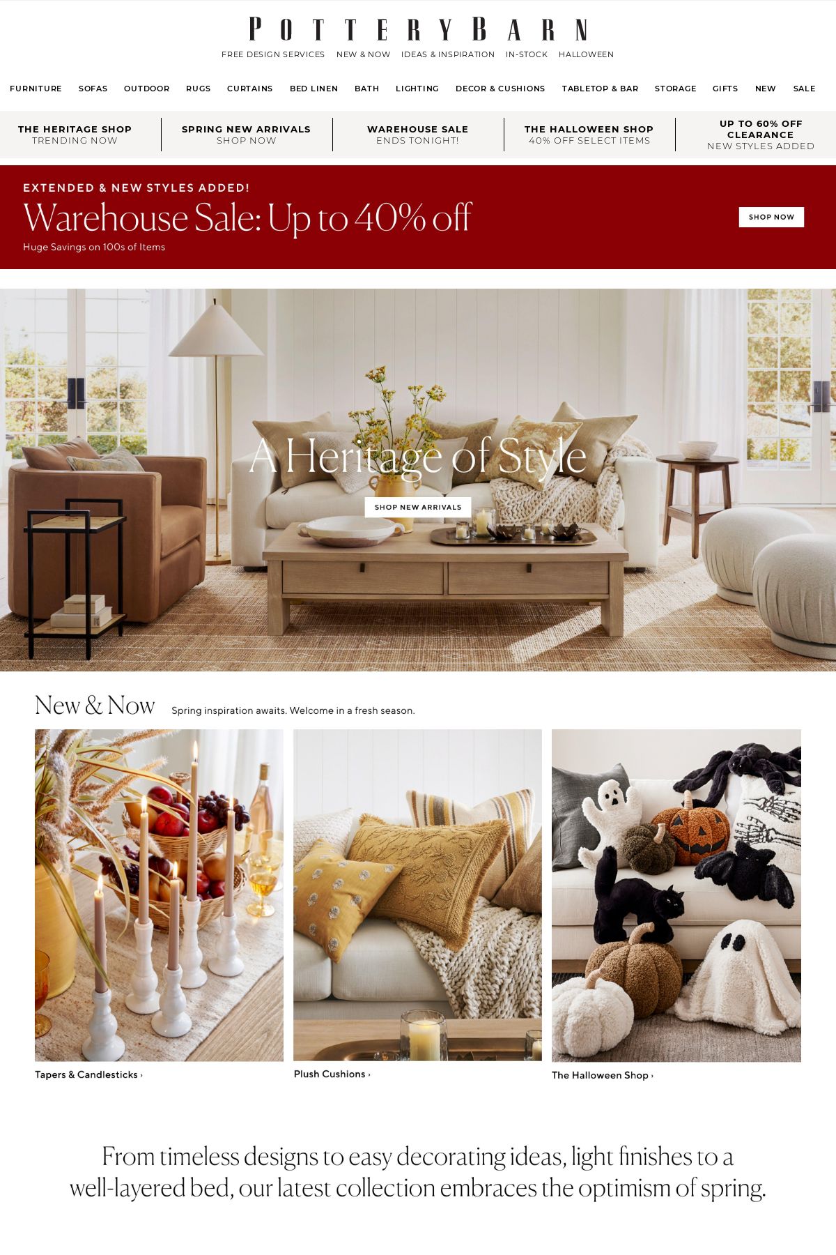 Catalogue Pottery Barn 16.10.2023 - 25.10.2023