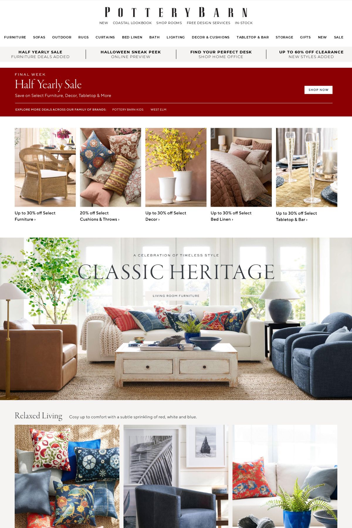 Pottery Barn Promotional catalogues