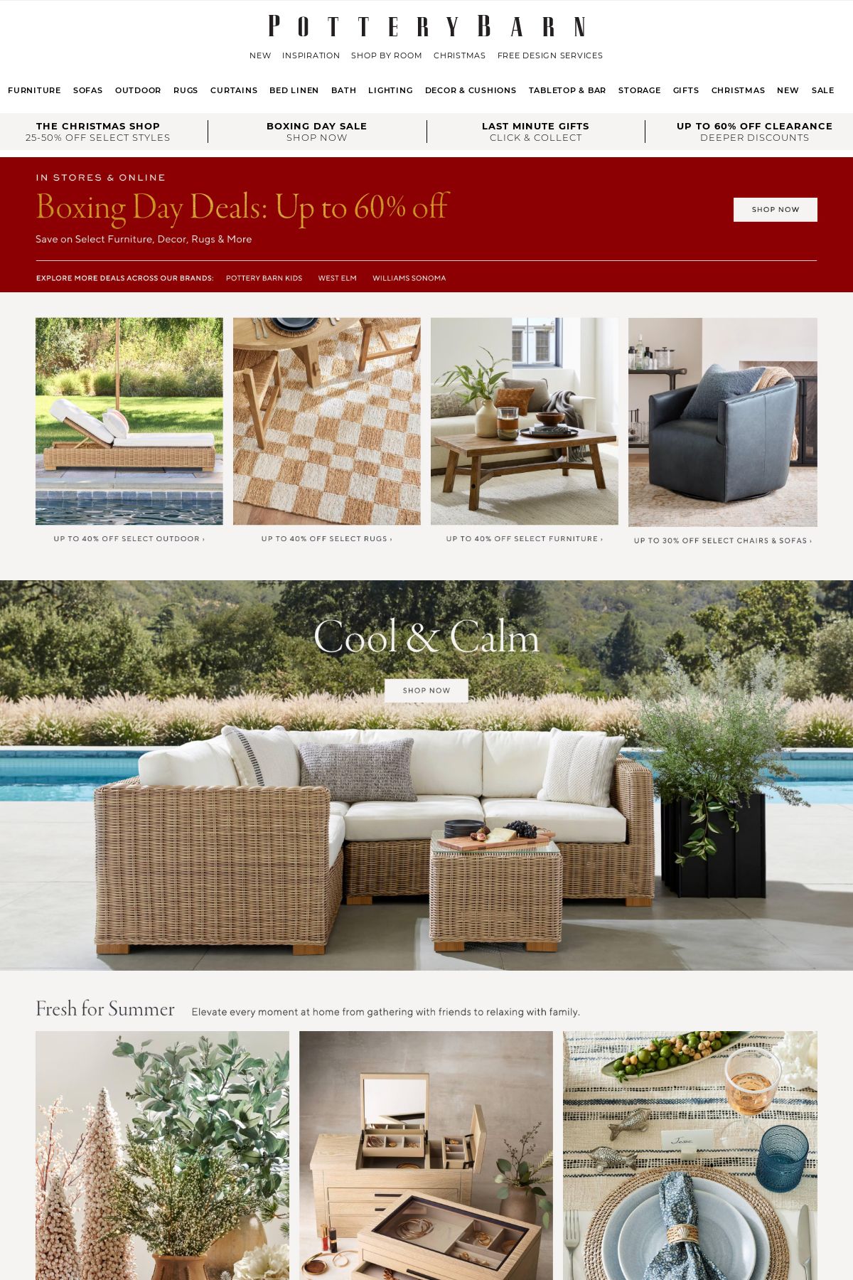 Pottery Barn Promotional catalogues