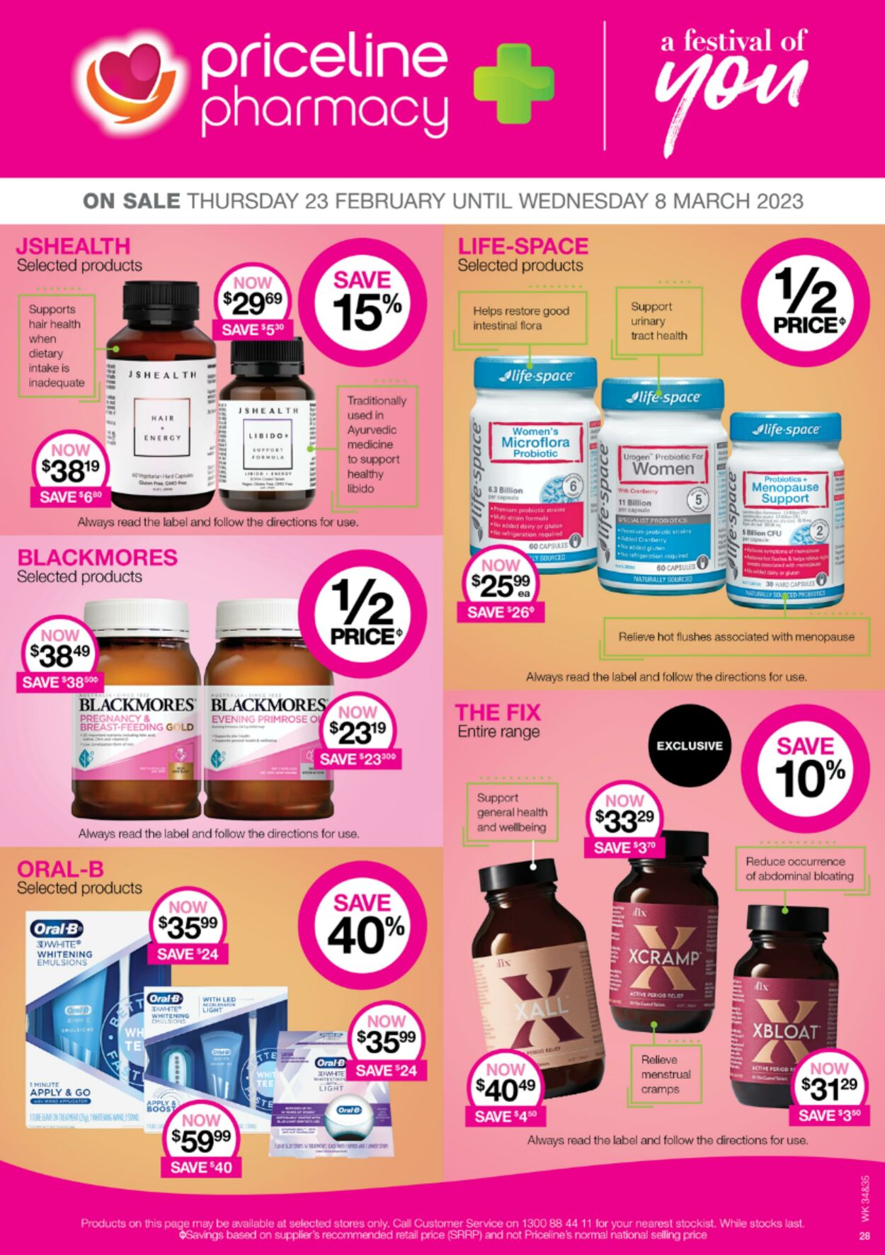 Catalogue Priceline Pharmacy 23.02.2023 - 08.03.2023