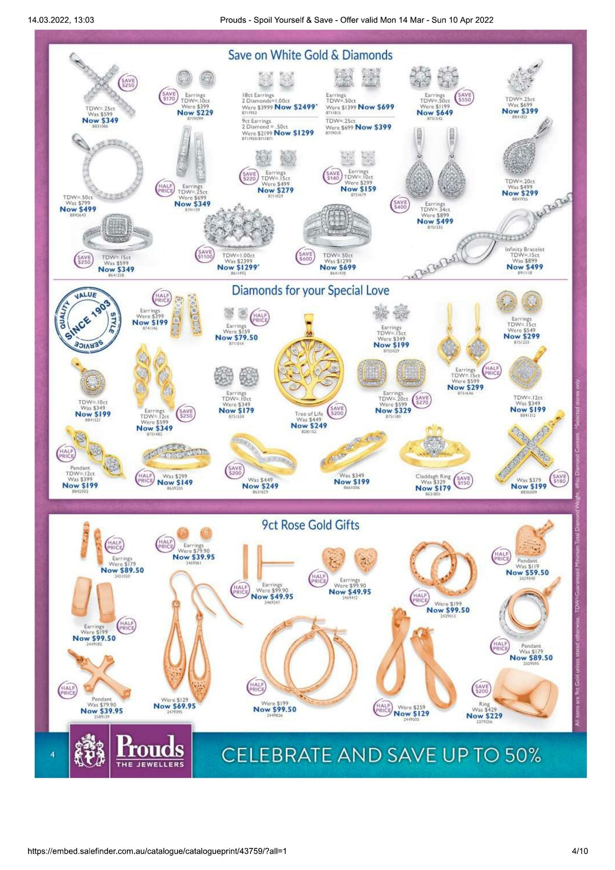 Catalogue Prouds The Jewellers 14.03.2022 - 18.04.2022