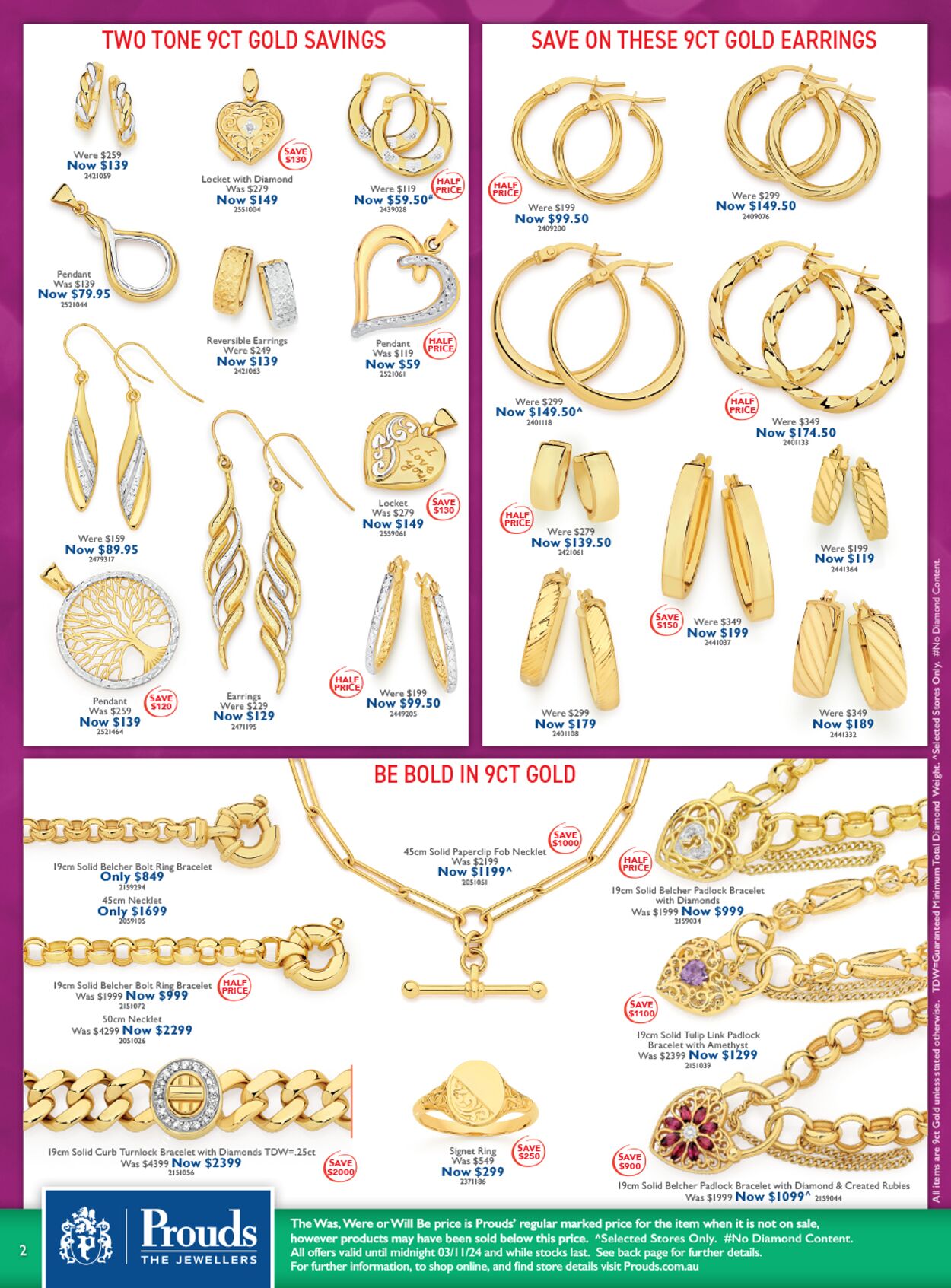 Catalogue Prouds The Jewellers 07.10.2024 - 03.11.2024