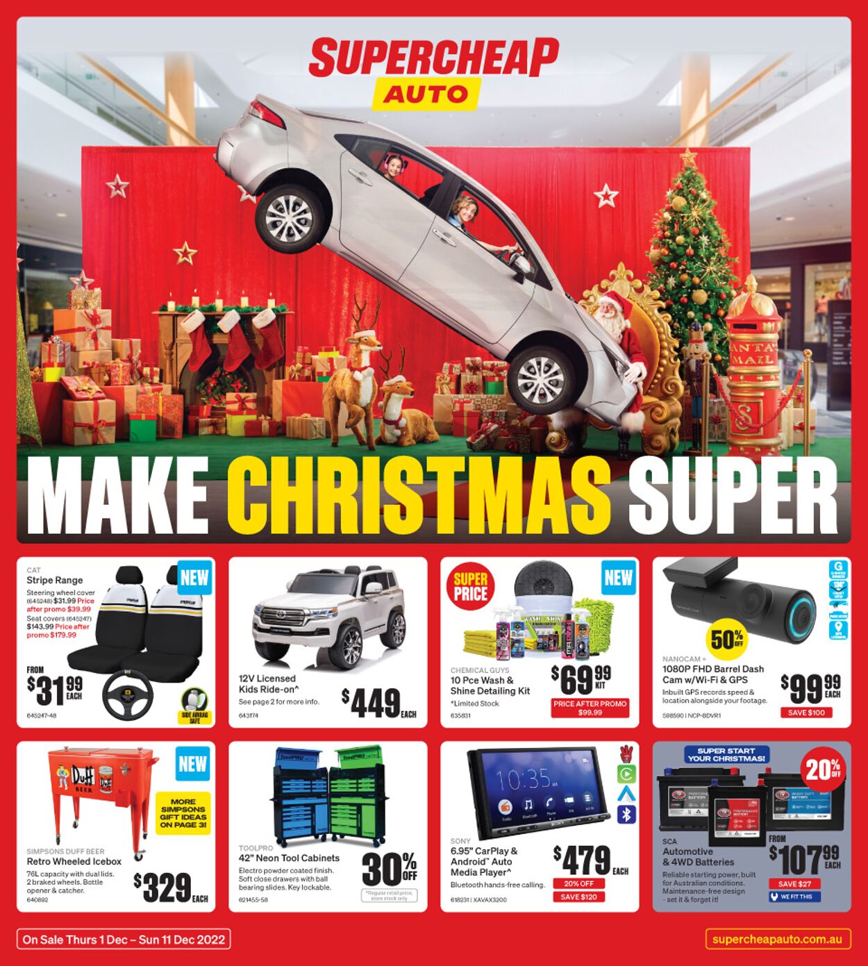 Catalogue Supercheap Auto 01.12.2022 - 11.12.2022
