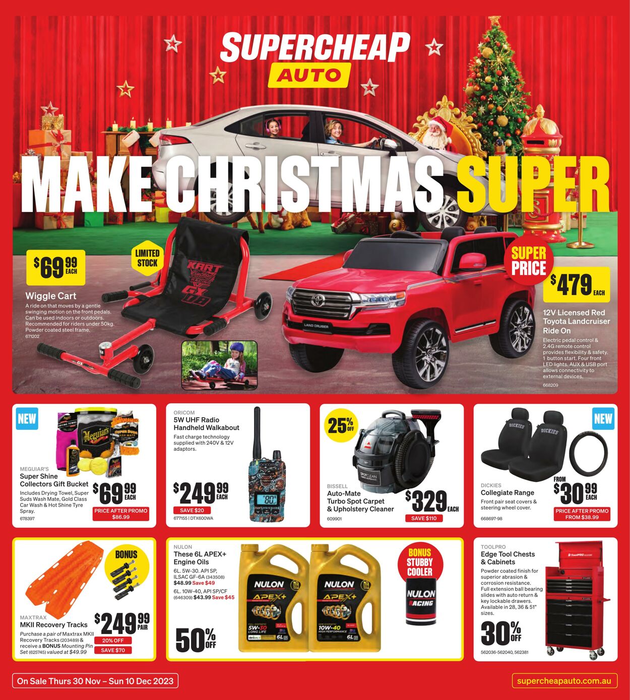 Catalogue Supercheap Auto 30.11.2023 - 10.12.2023