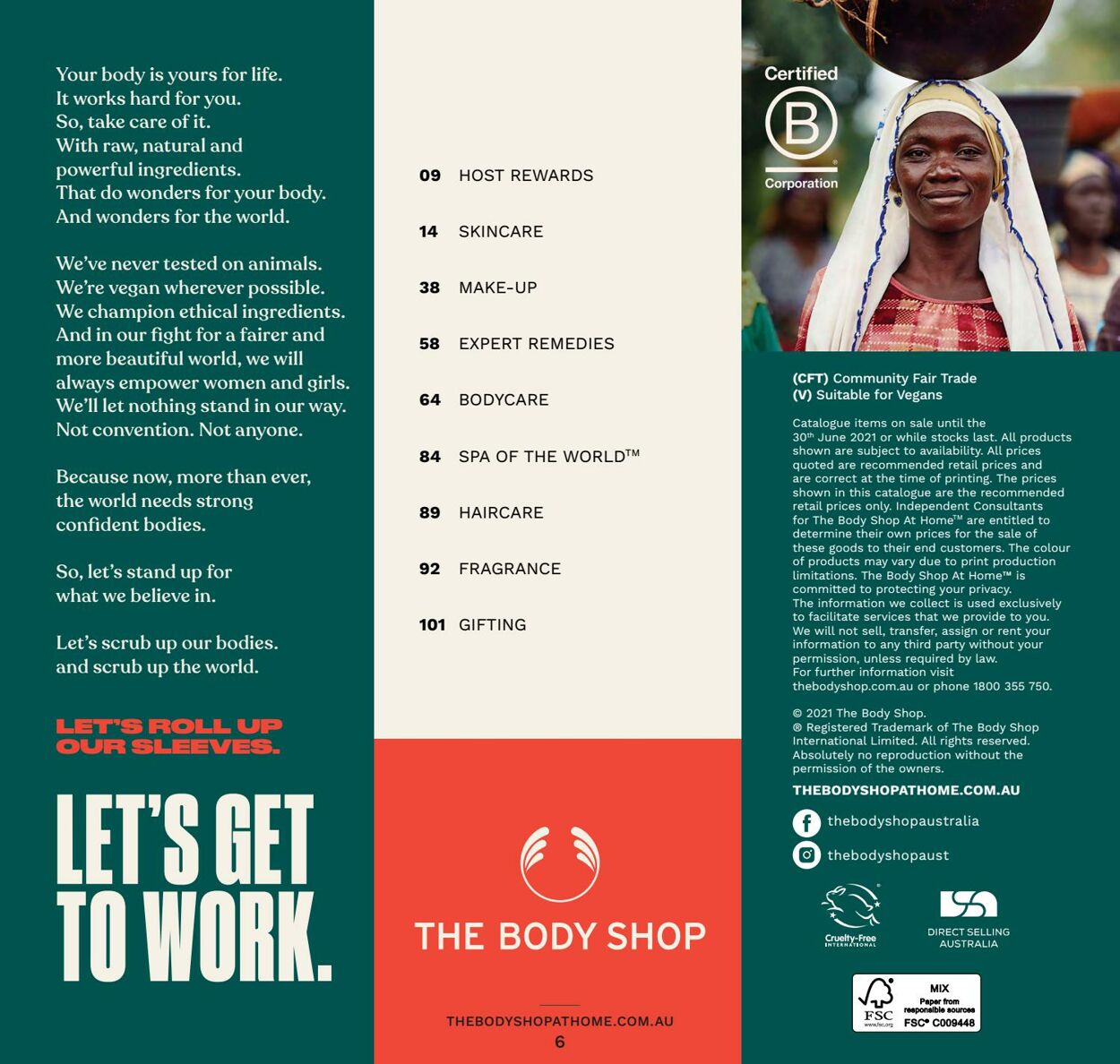 Catalogue The Body Shop 31.03.2021 - 31.08.2021