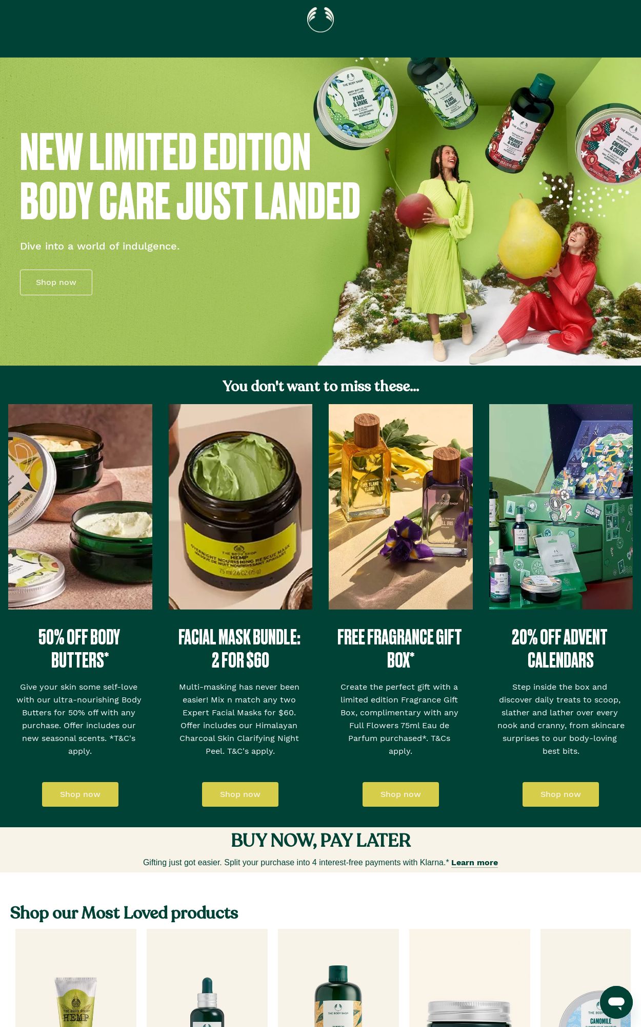 Catalogue The Body Shop 23.10.2023 - 01.11.2023