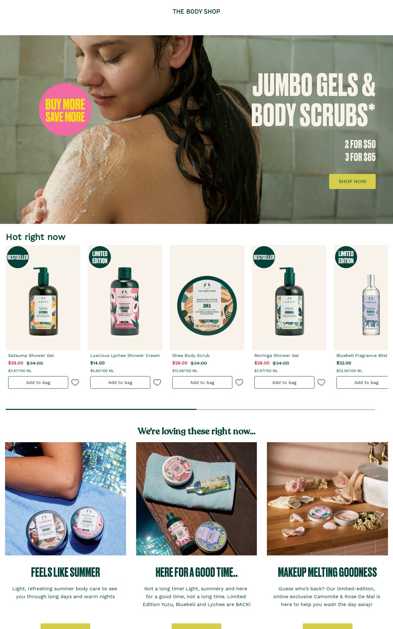 The Body Shop Promotional catalogues